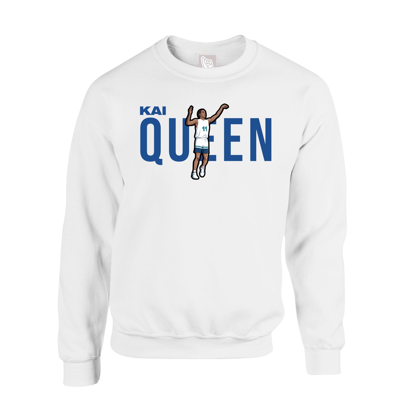 Fleece Crew — Player Name in White