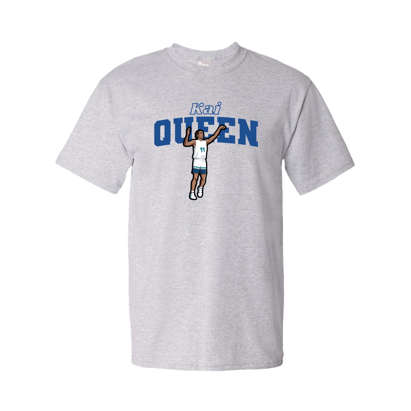Youth Tee — Name Arch in Grey