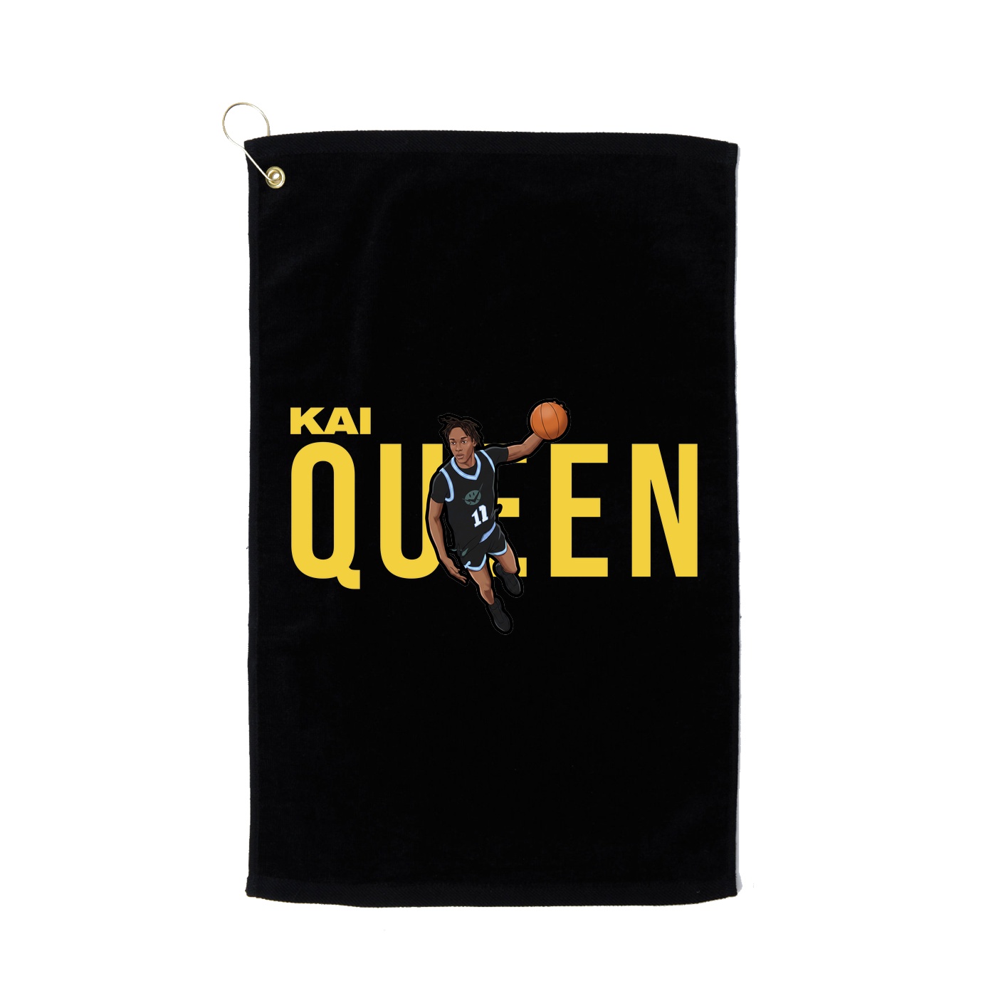 Golf Towel — Player Name in Black