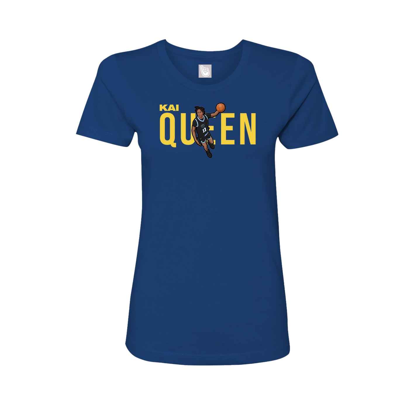 Womens Tee — Player Name in Royal