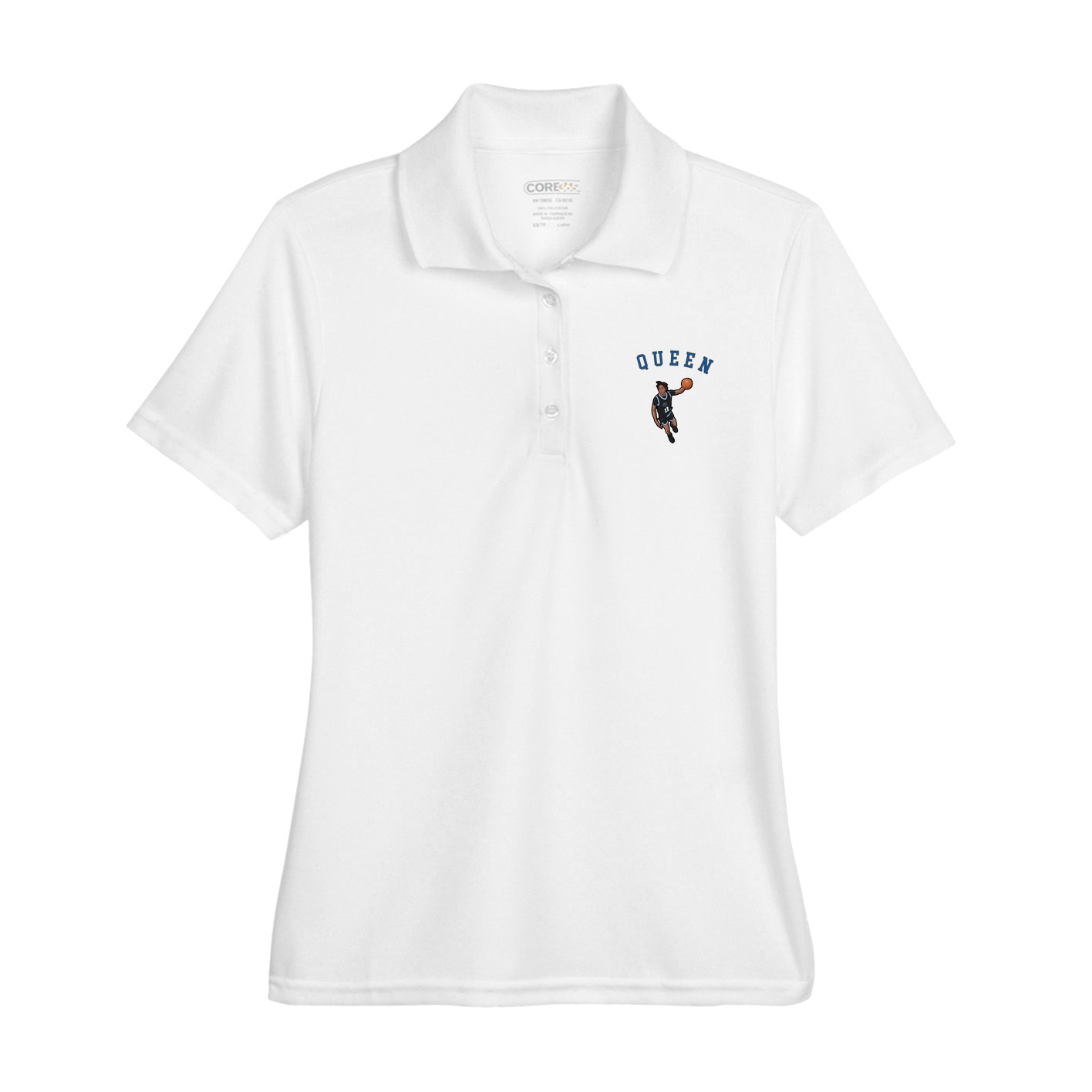 Womens Performance Polo — Shirsey Arch in White