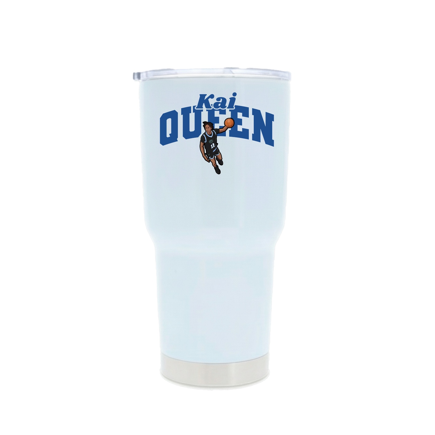 30oz Stainless Steel Tumbler — Signature Arch in White