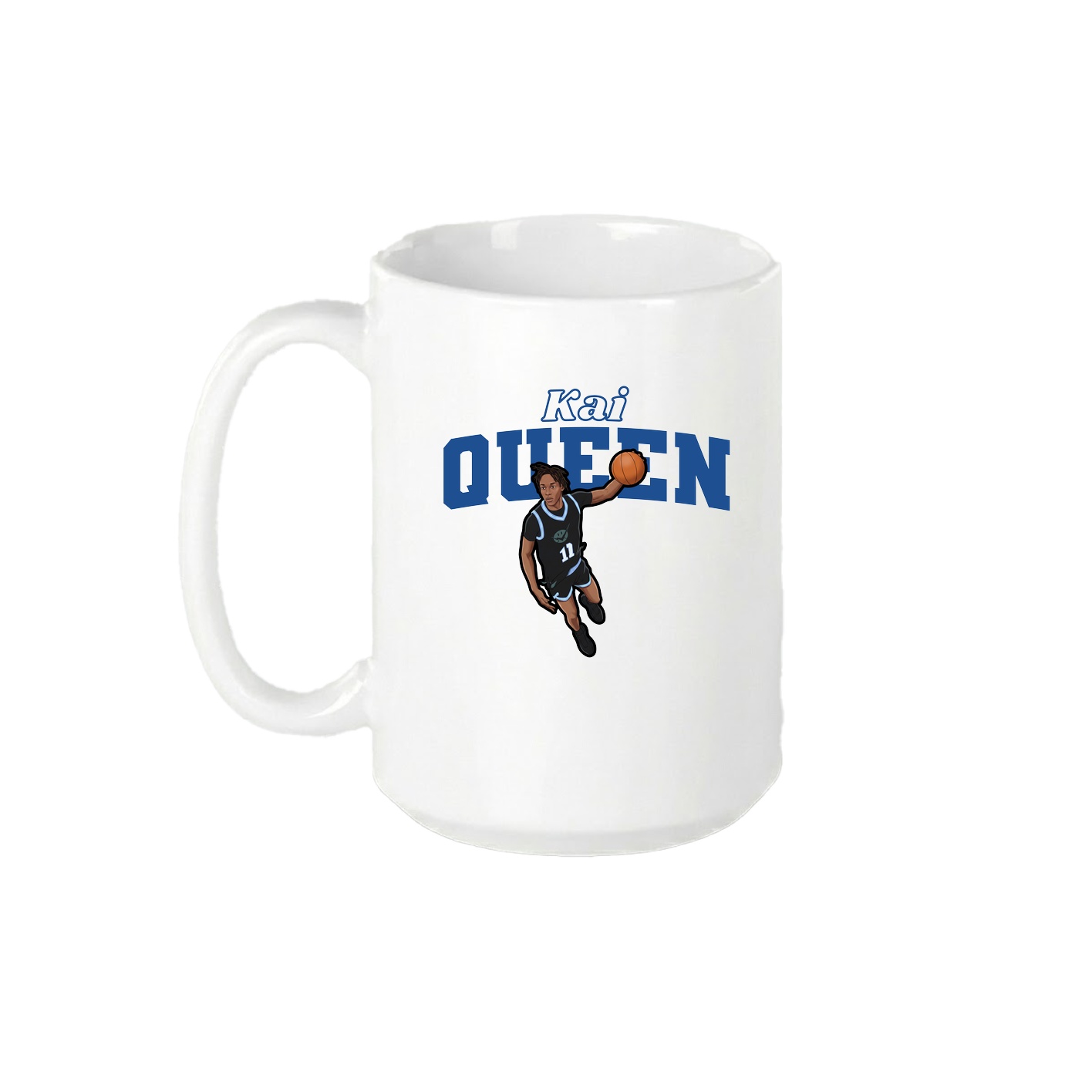 15oz Coffee Mug — Name Arch in White