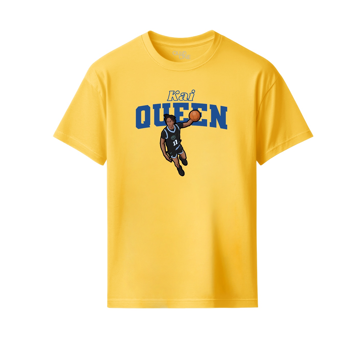 Youth Tee — Name Arch in Yellow