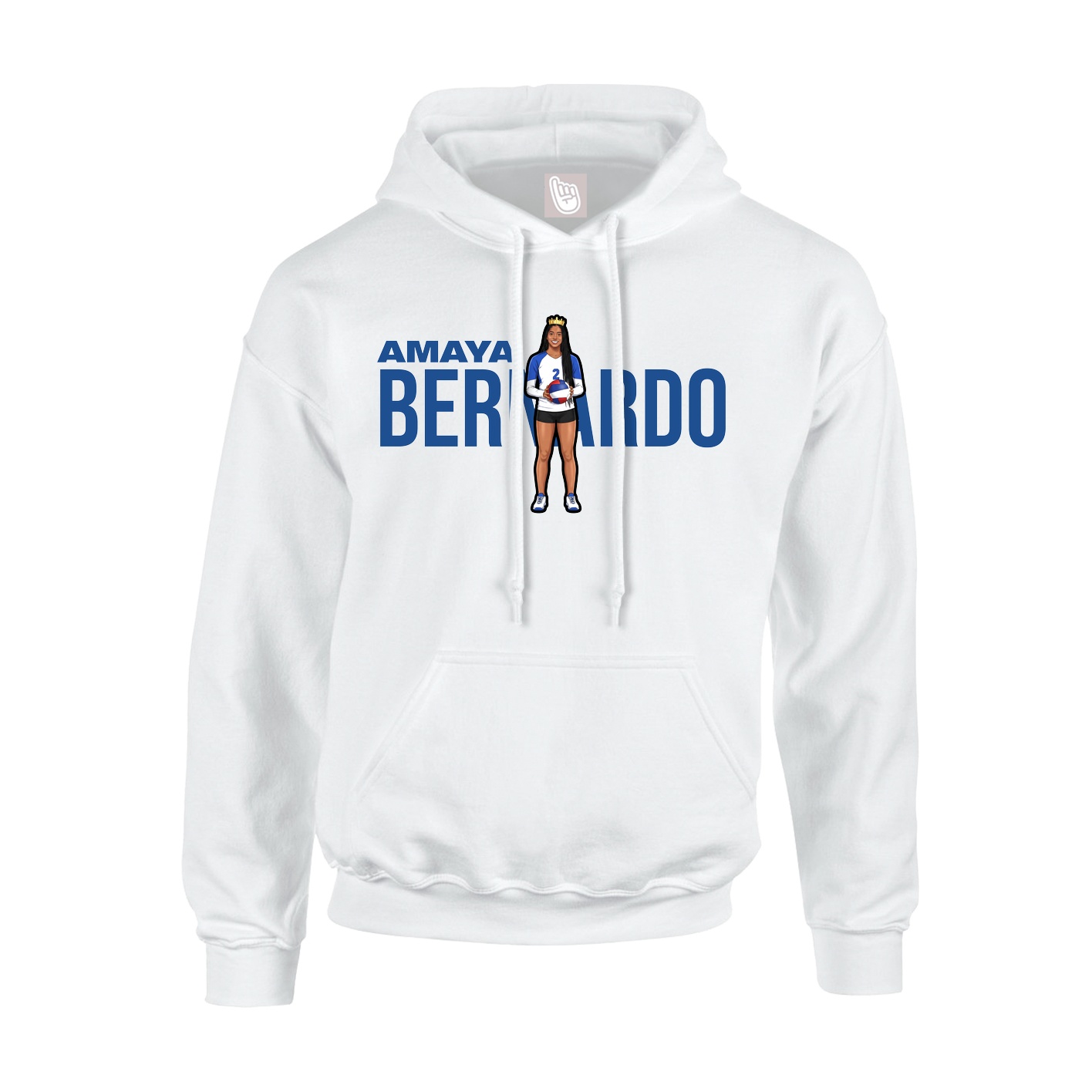 Hoodie — Player Name in White