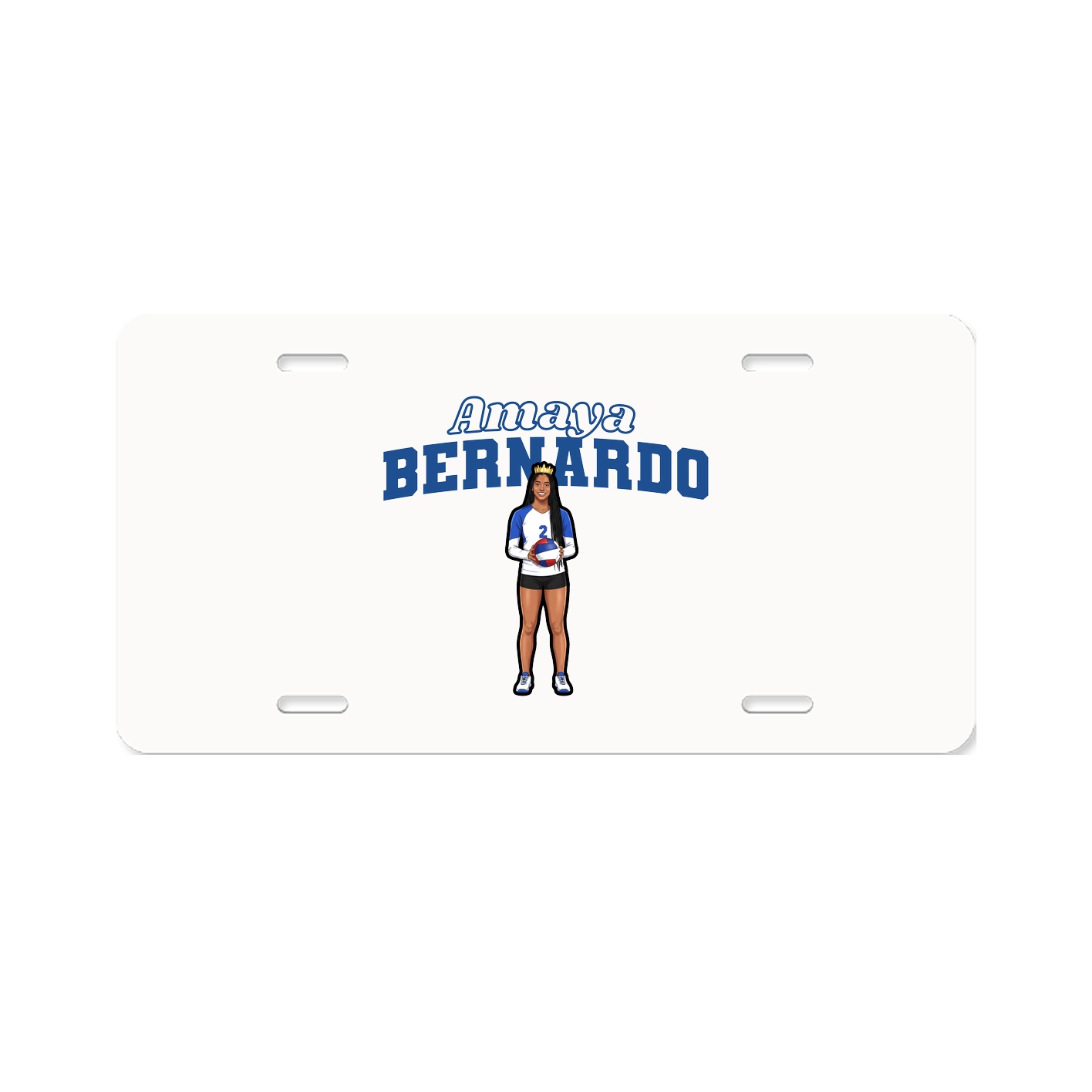 License Plate — Name Arch in Classic
