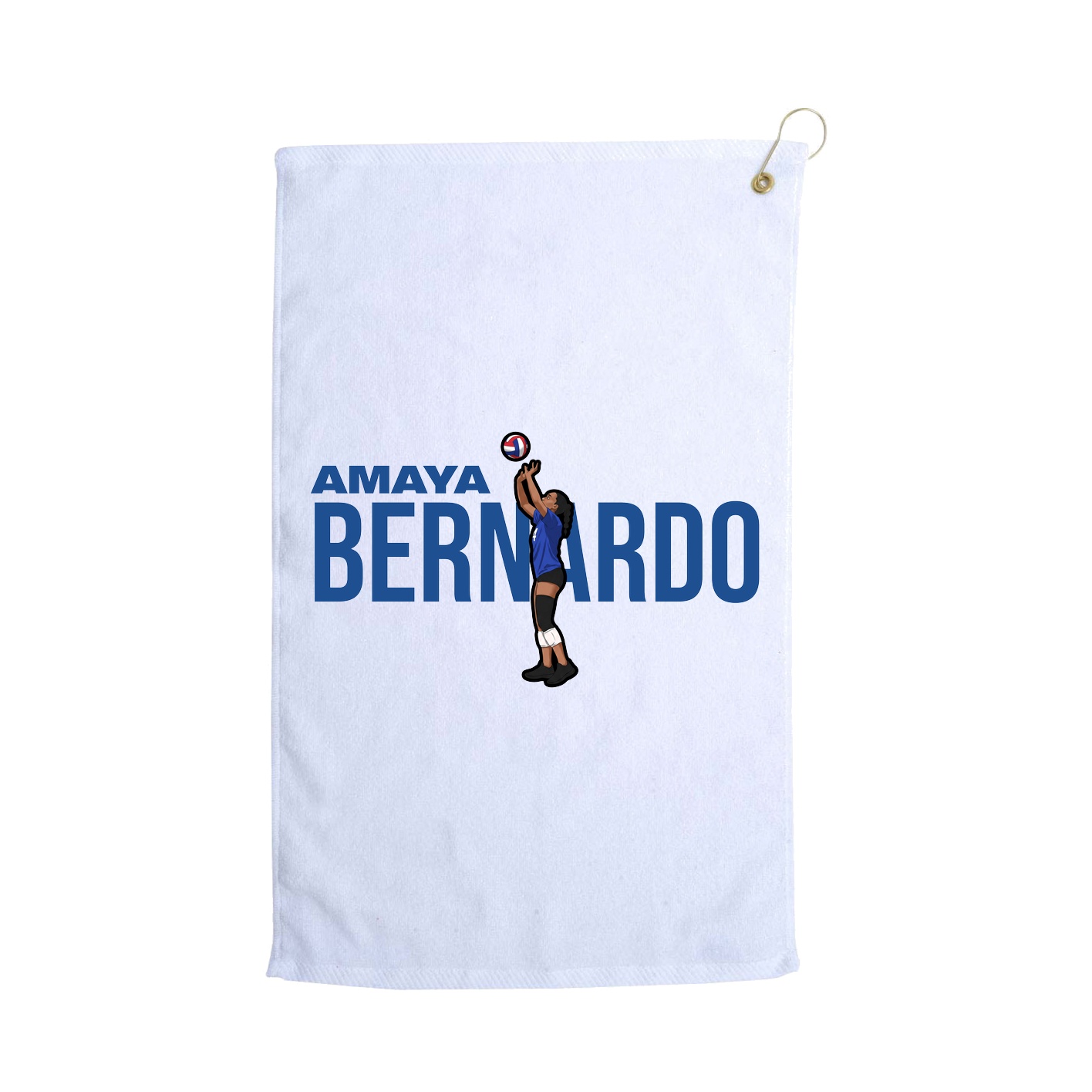 Golf Towel — Player Name in White