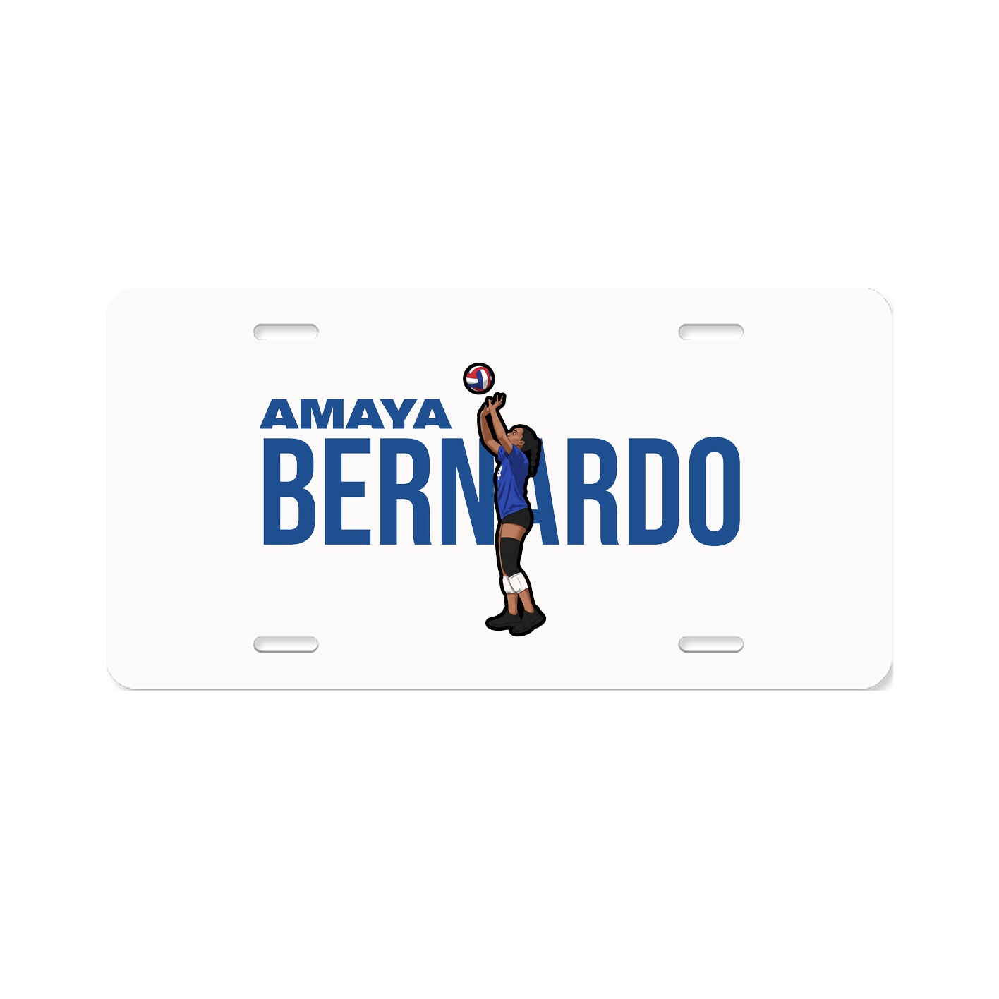 License Plate — Player Name in Classic
