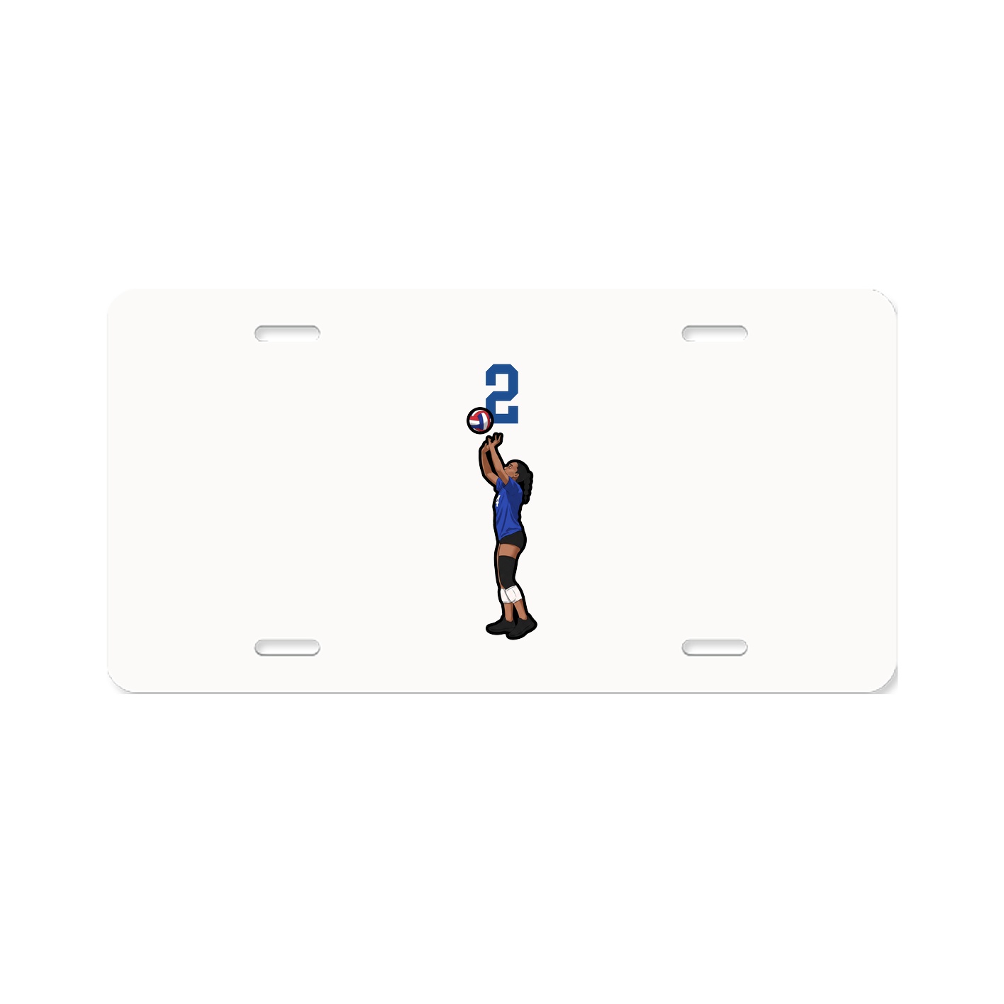 License Plate — Number Top in Classic
