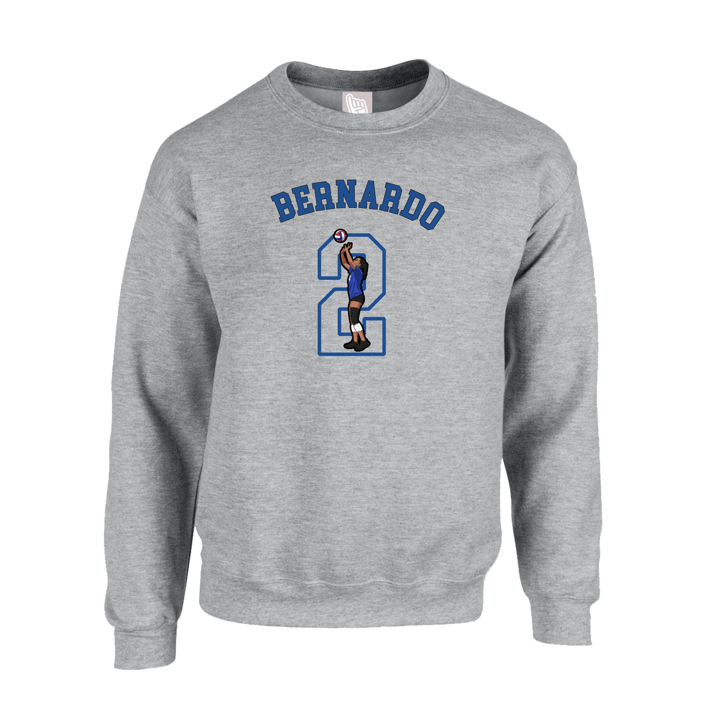 Fleece Crew — Shirsey Arch in Grey