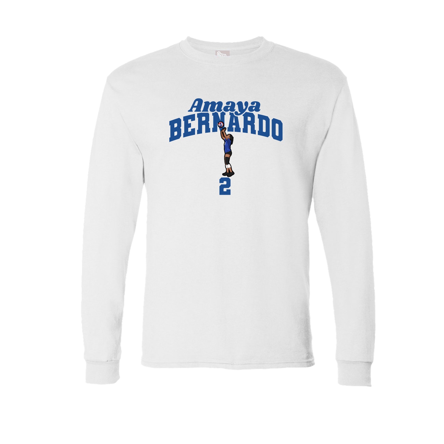 Long Sleeve Tee — Signature Arch in White