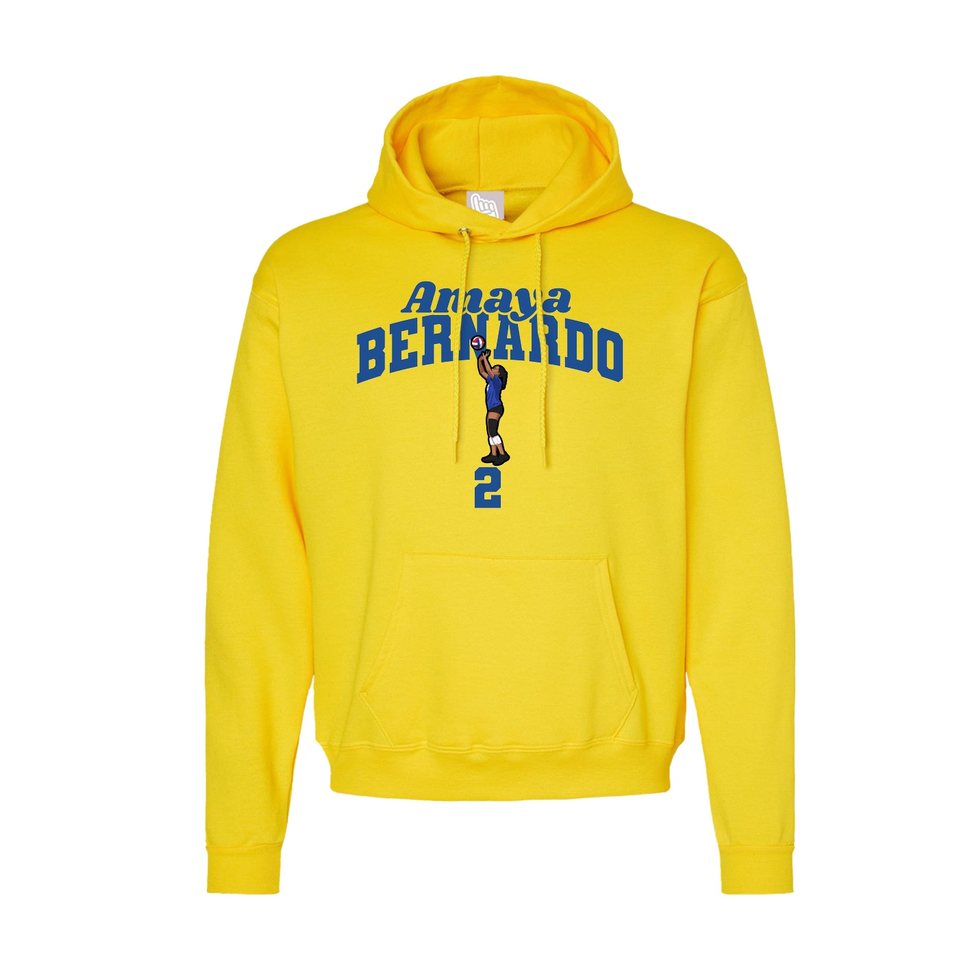 Hoodie — Signature Arch in Yellow