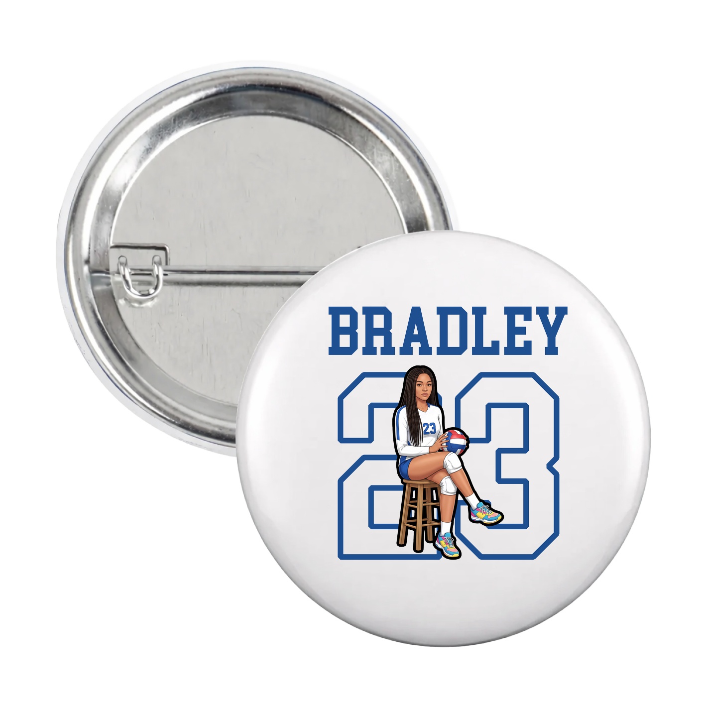 Game Day Button — Shirsey in White