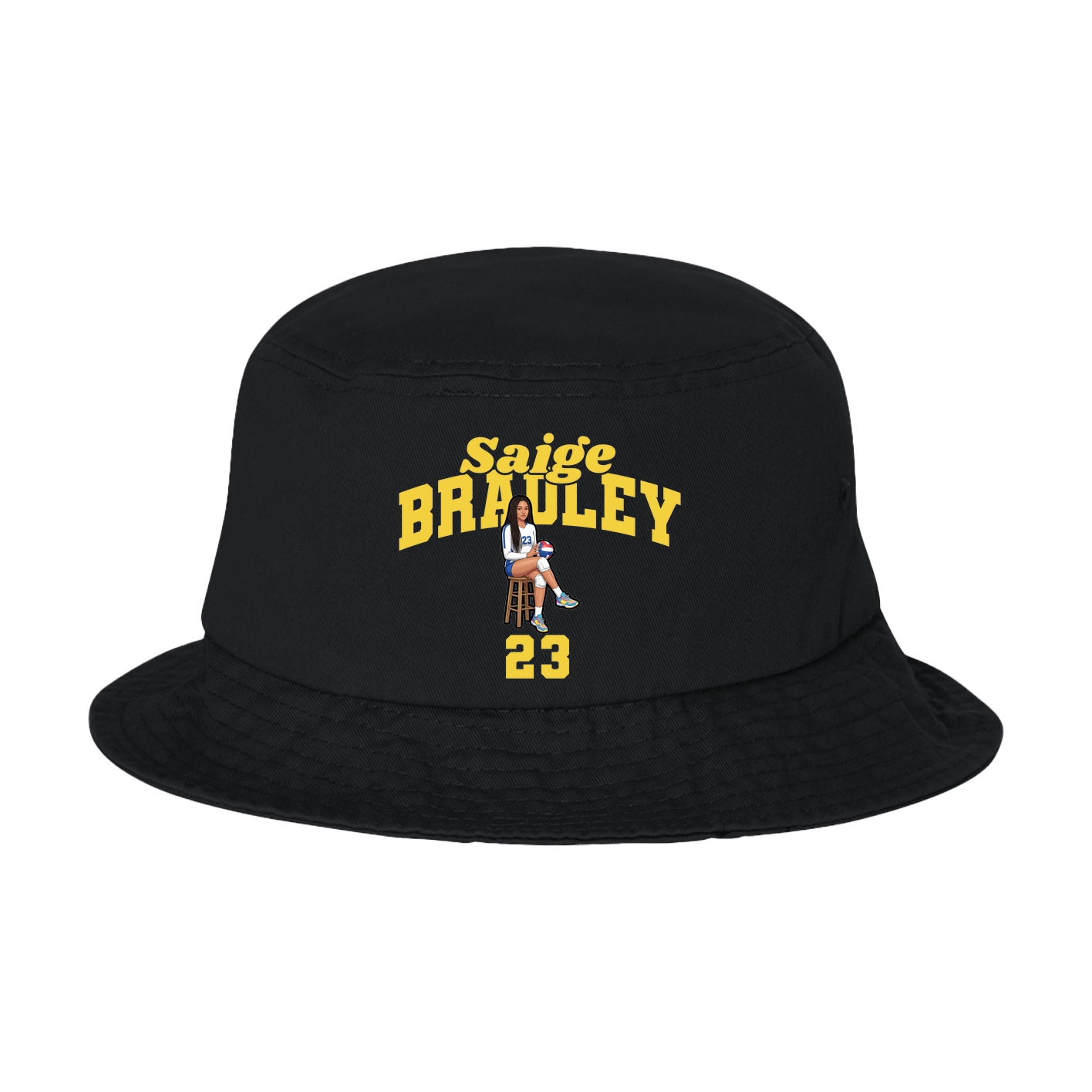 Bucket Cap — Signature Arch in Black