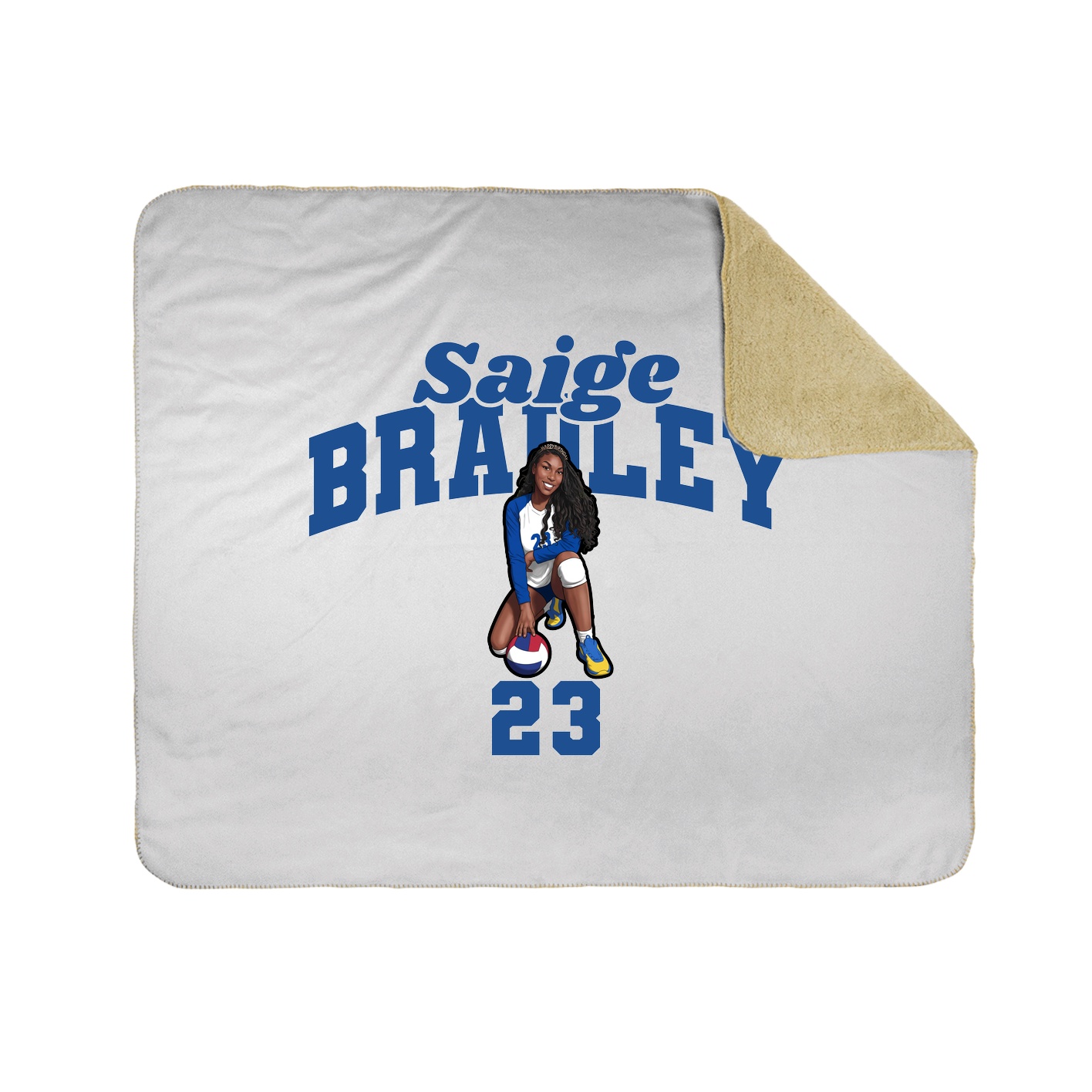 Throw Blanket — Signature Arch in White