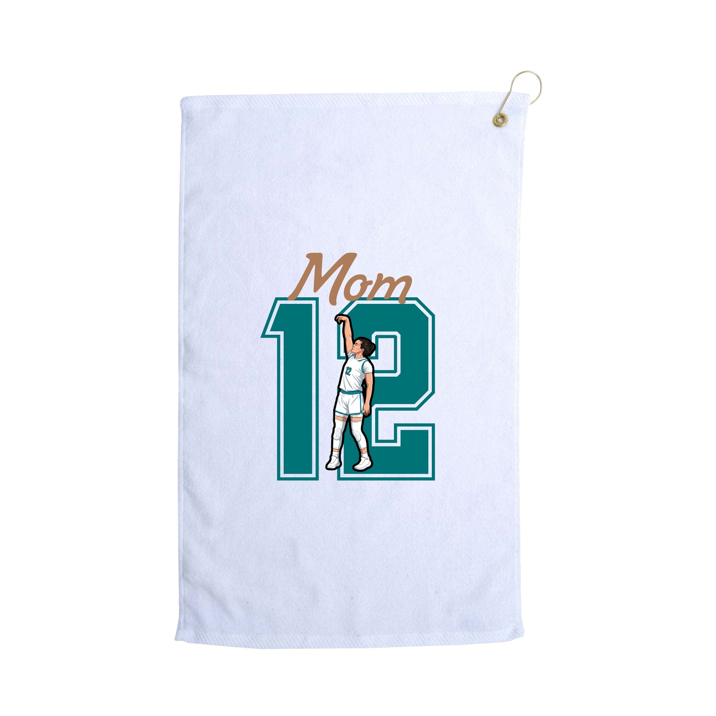 Golf Towel — Mothers Day Shirsey in White