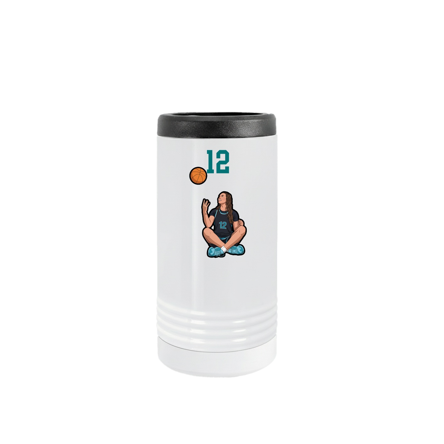 Slim Beverage Holder — Number Top in White