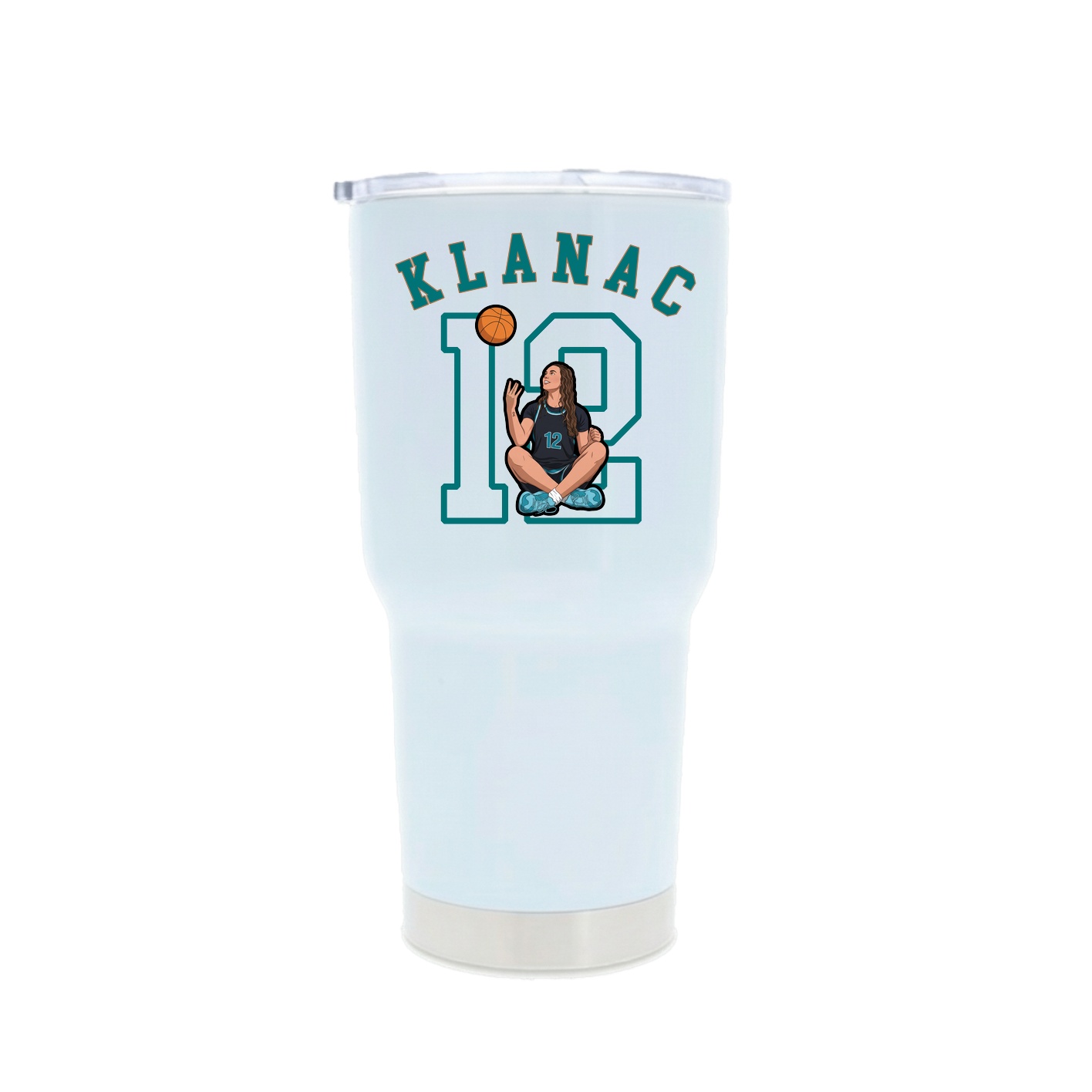 30oz Stainless Steel Tumbler — Shirsey Arch in White