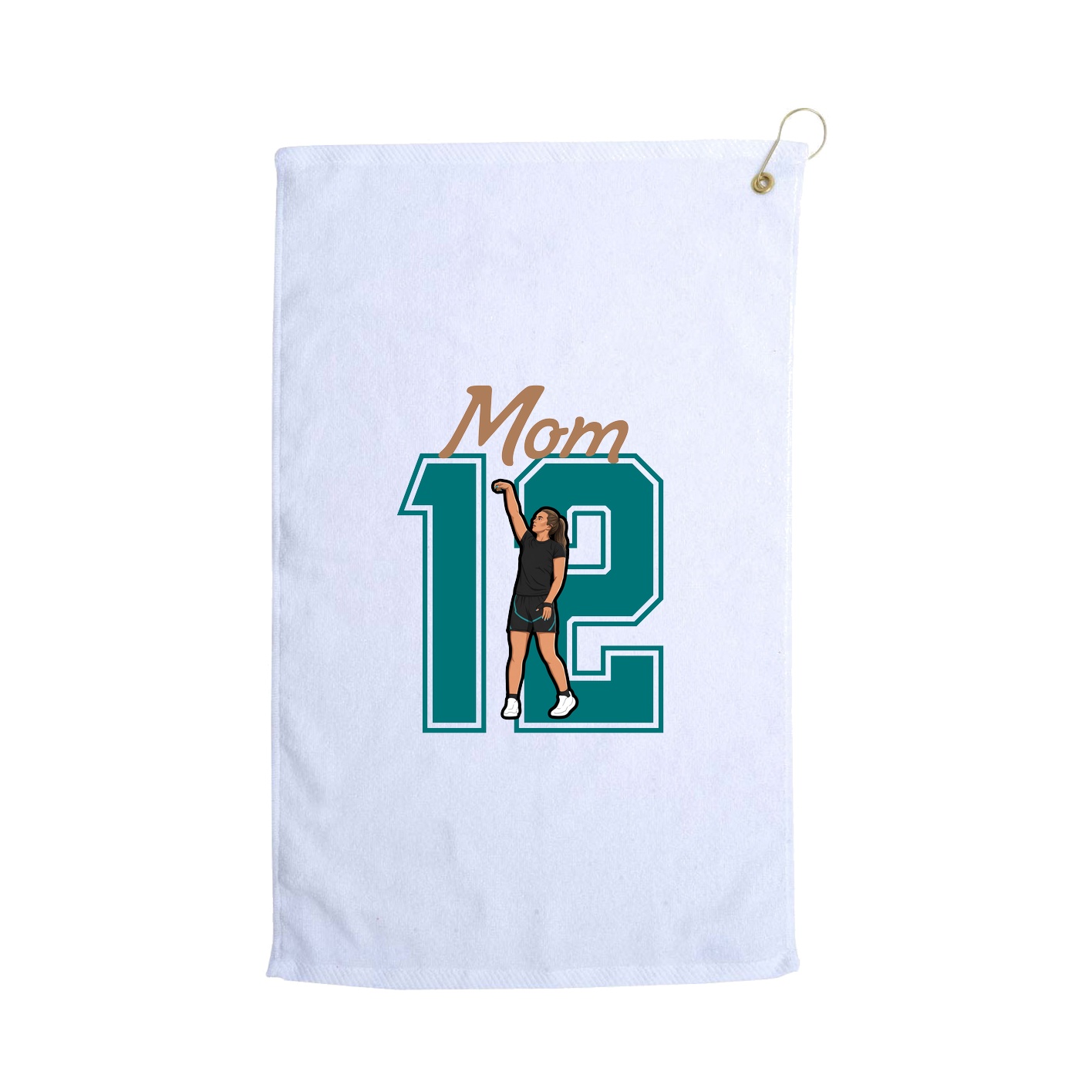 Golf Towel — Mothers Day Shirsey in White