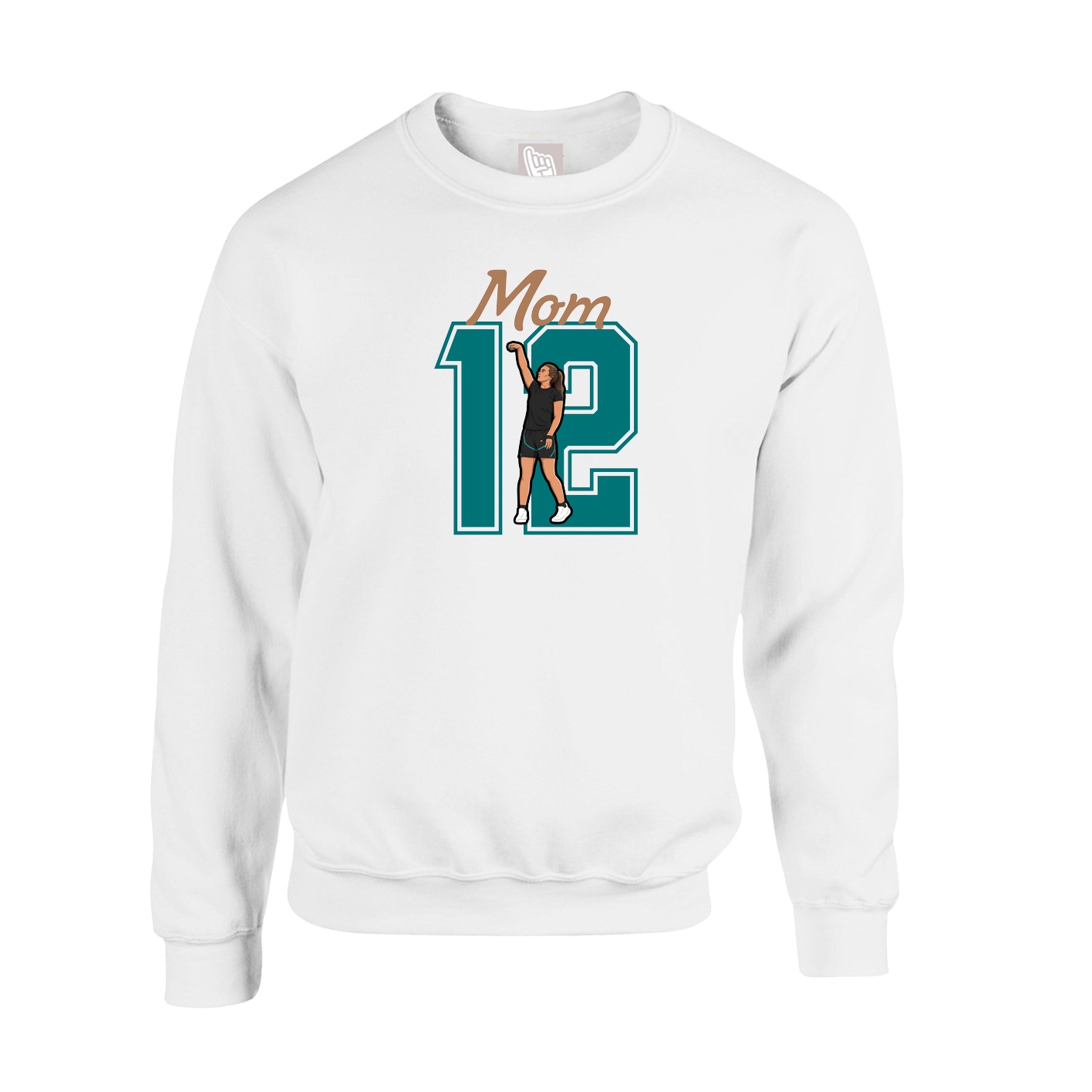 Fleece Crew — Mothers Day Shirsey in White