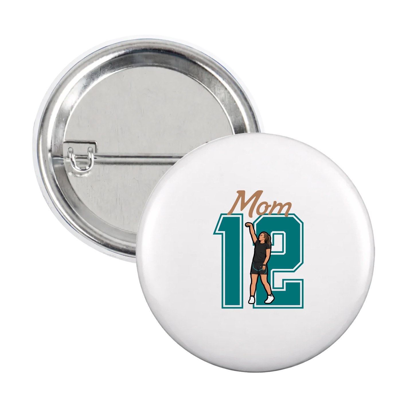 Game Day Button — Mothers Day Shirsey in White