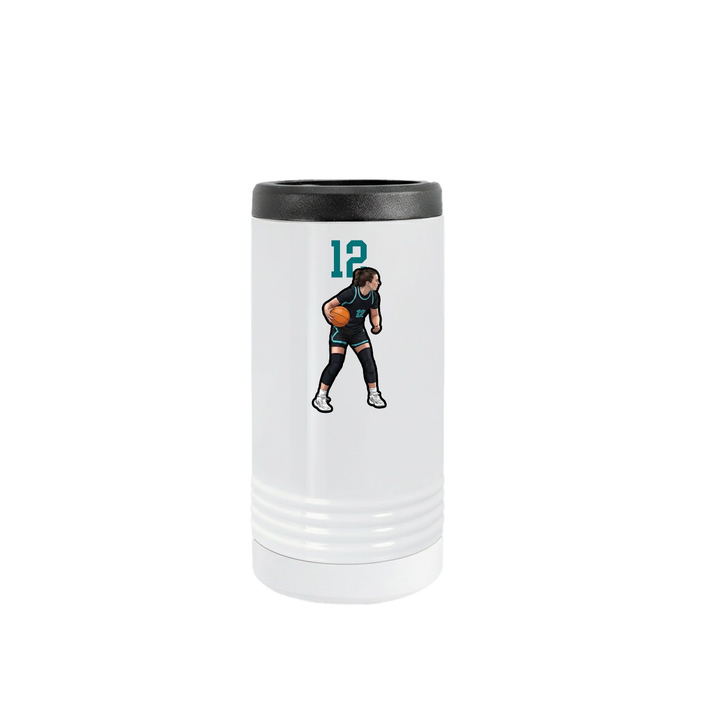 Slim Beverage Holder — Number Top in White