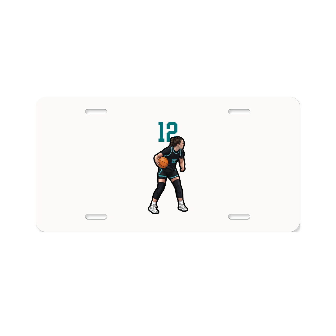 License Plate — Number Top in Classic