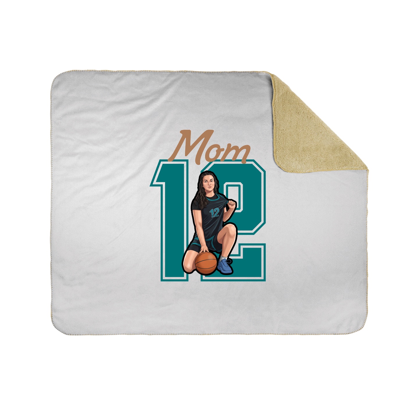 Throw Blanket — Mothers Day Shirsey in White
