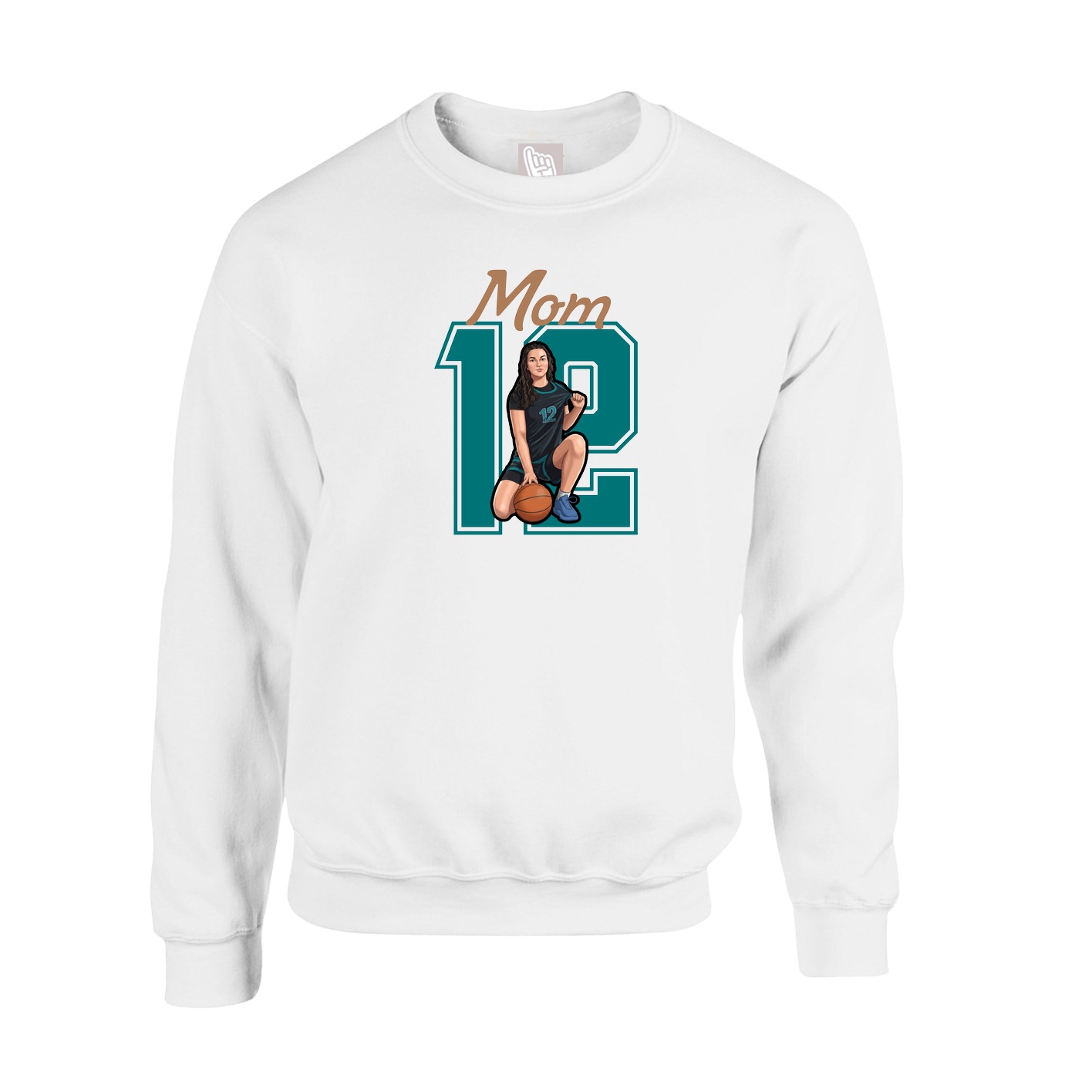 Fleece Crew — Mothers Day Shirsey in White