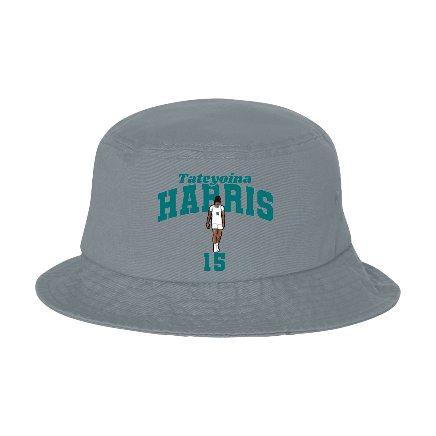 Bucket Cap — Signature Arch in Grey