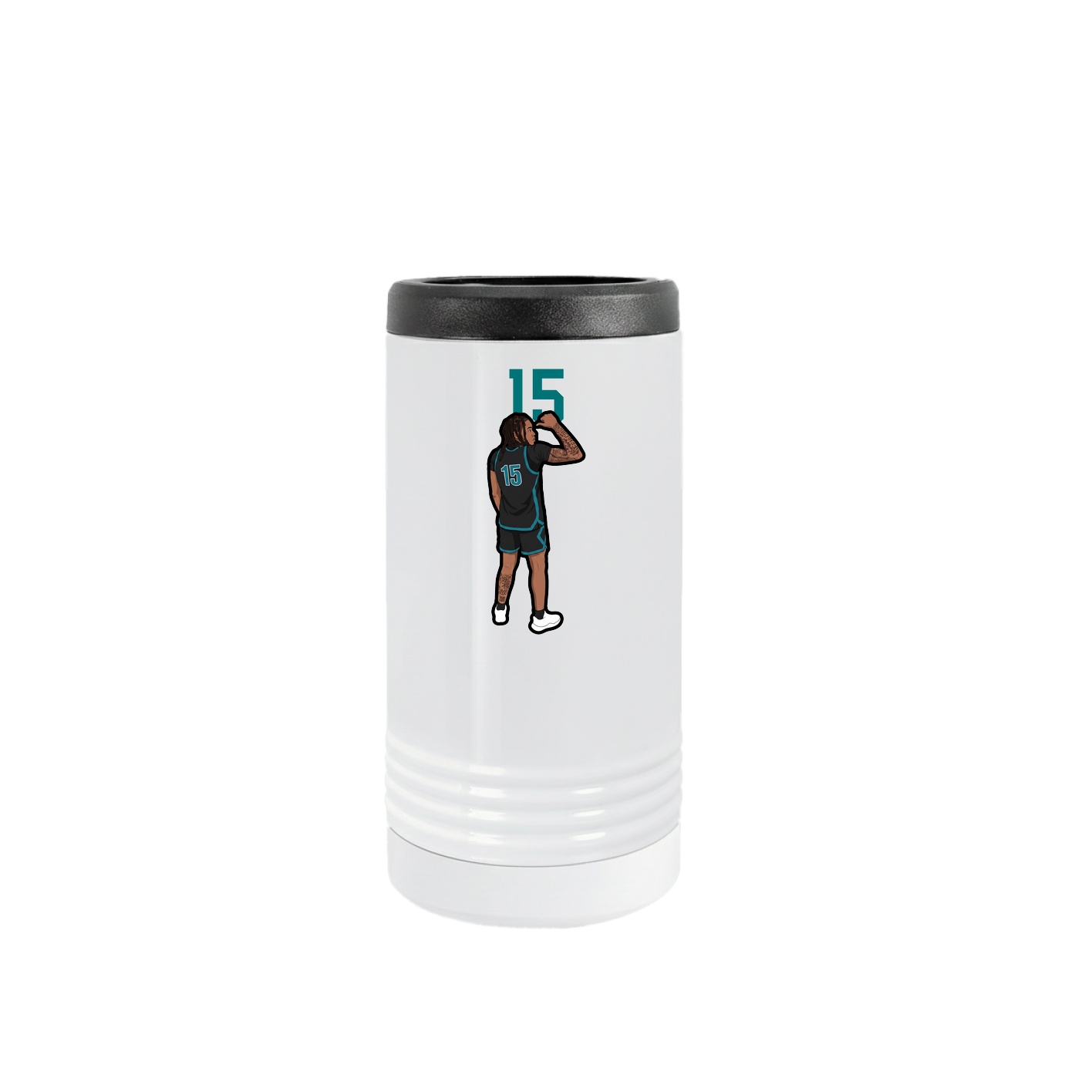 Slim Beverage Holder — Number Top in White