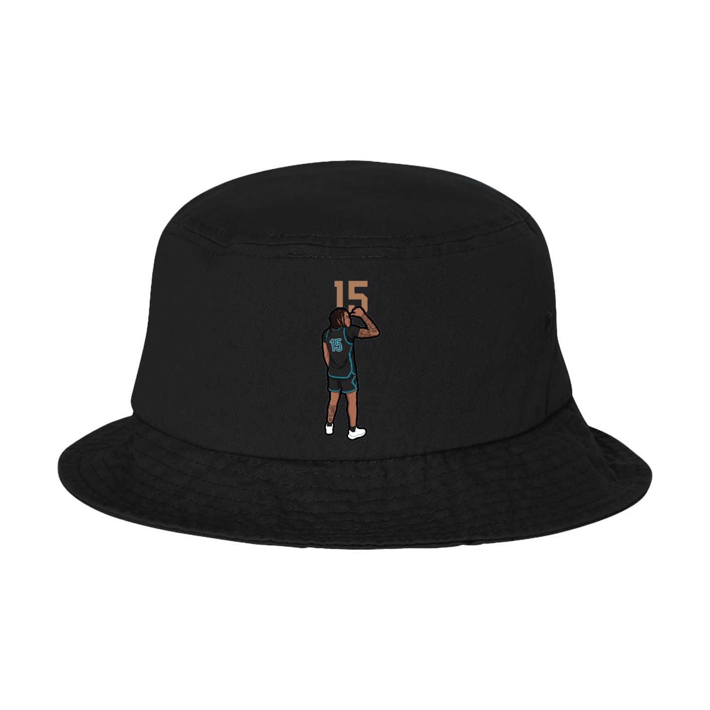 Bucket Cap — Number Top in Black