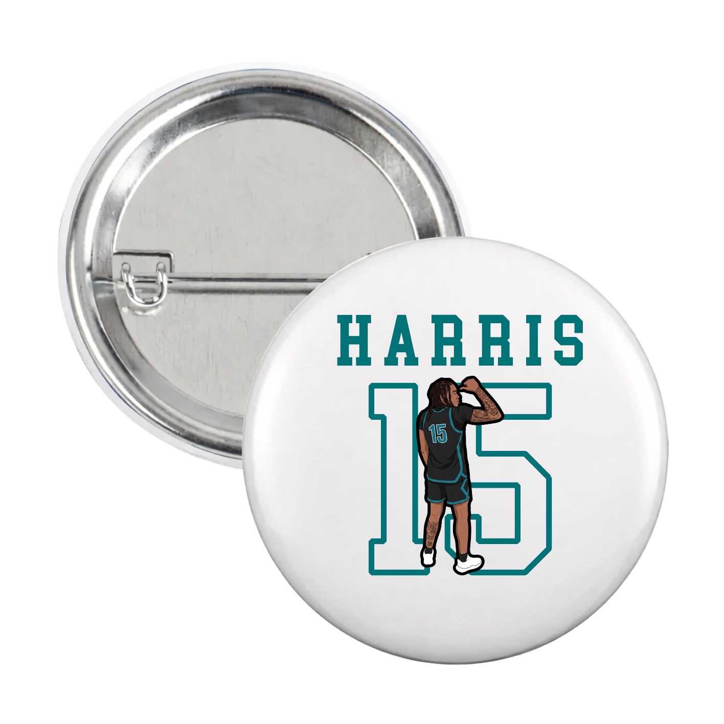 Game Day Button — Shirsey in White