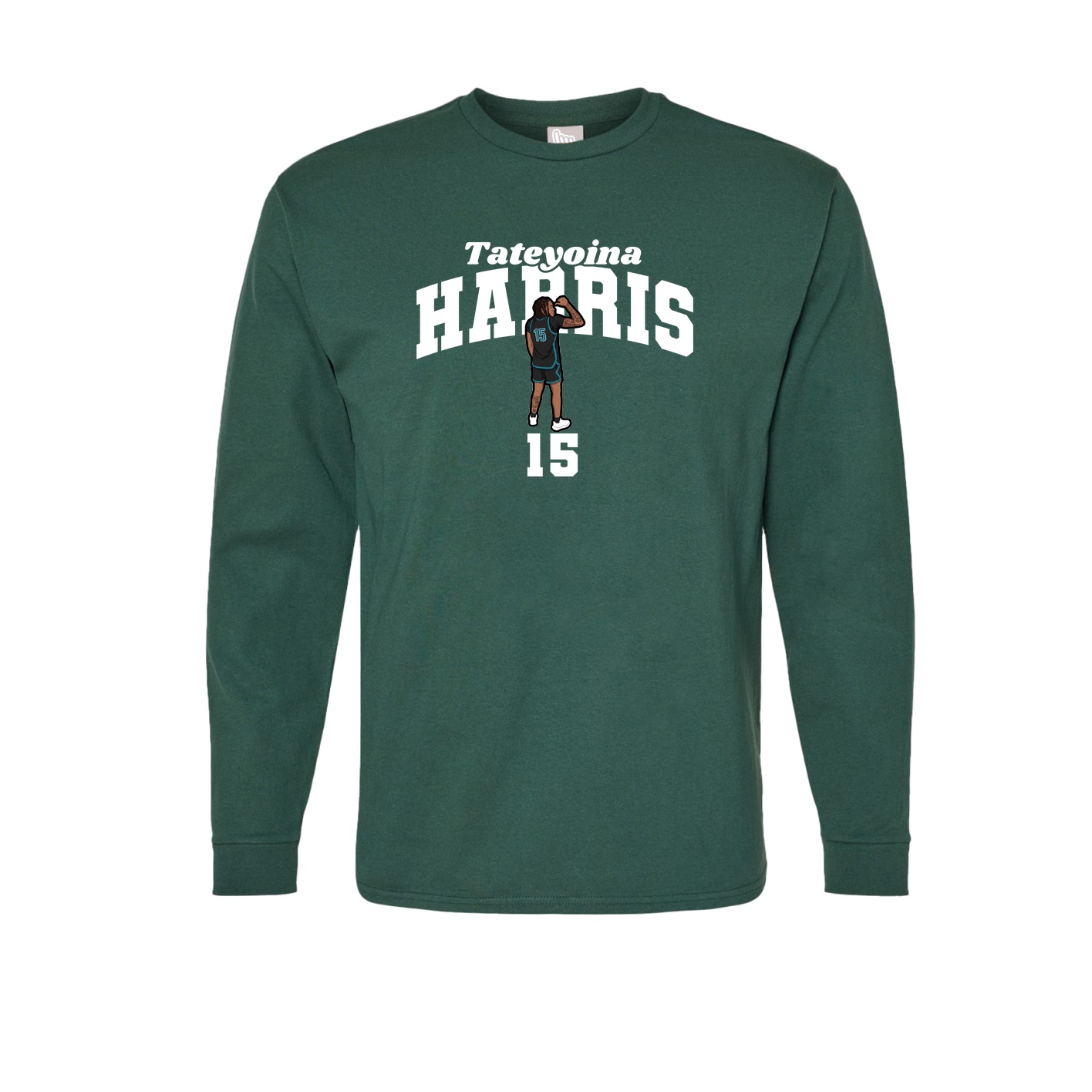 Long Sleeve Tee — Signature Arch in Green