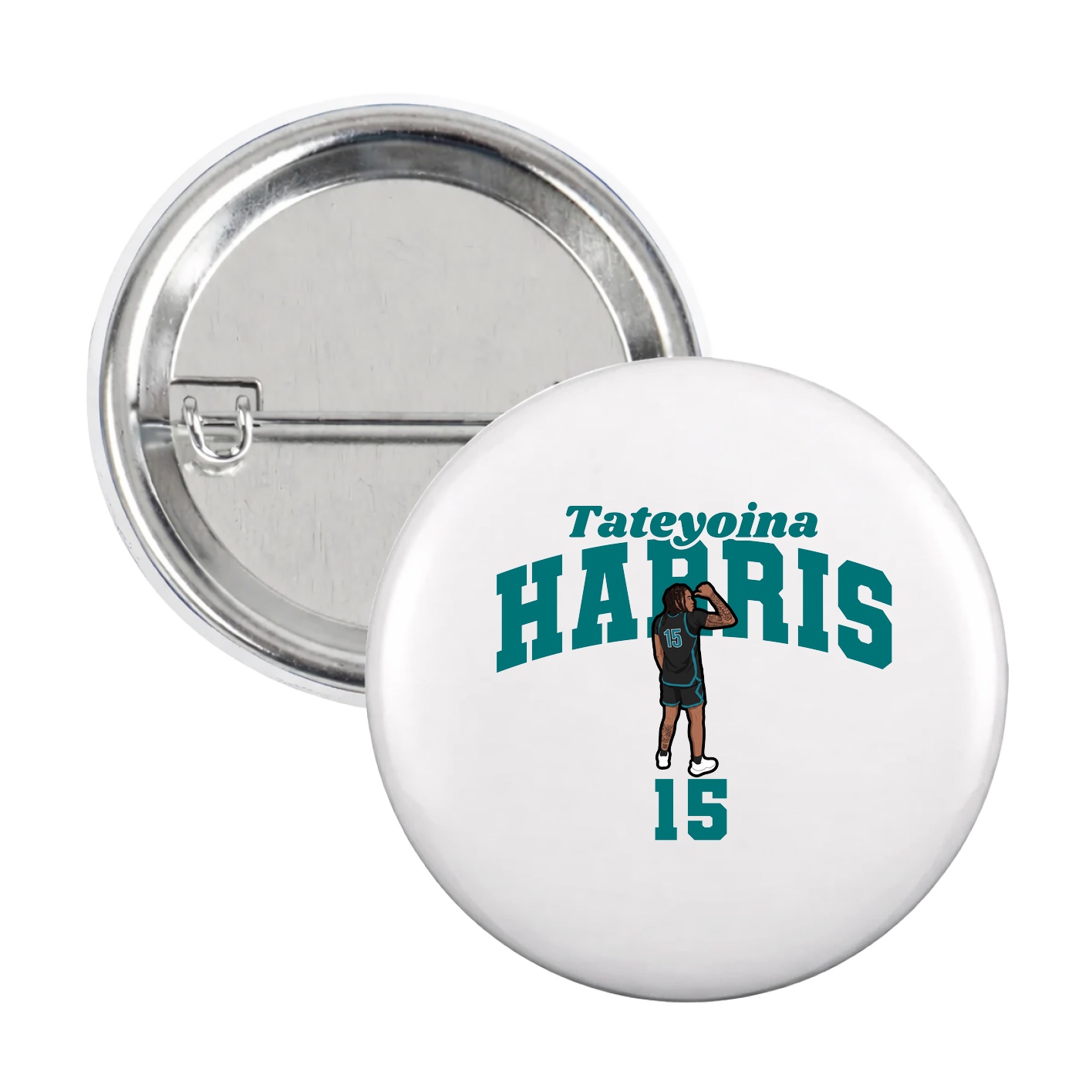 Game Day Button — Signature Arch in White