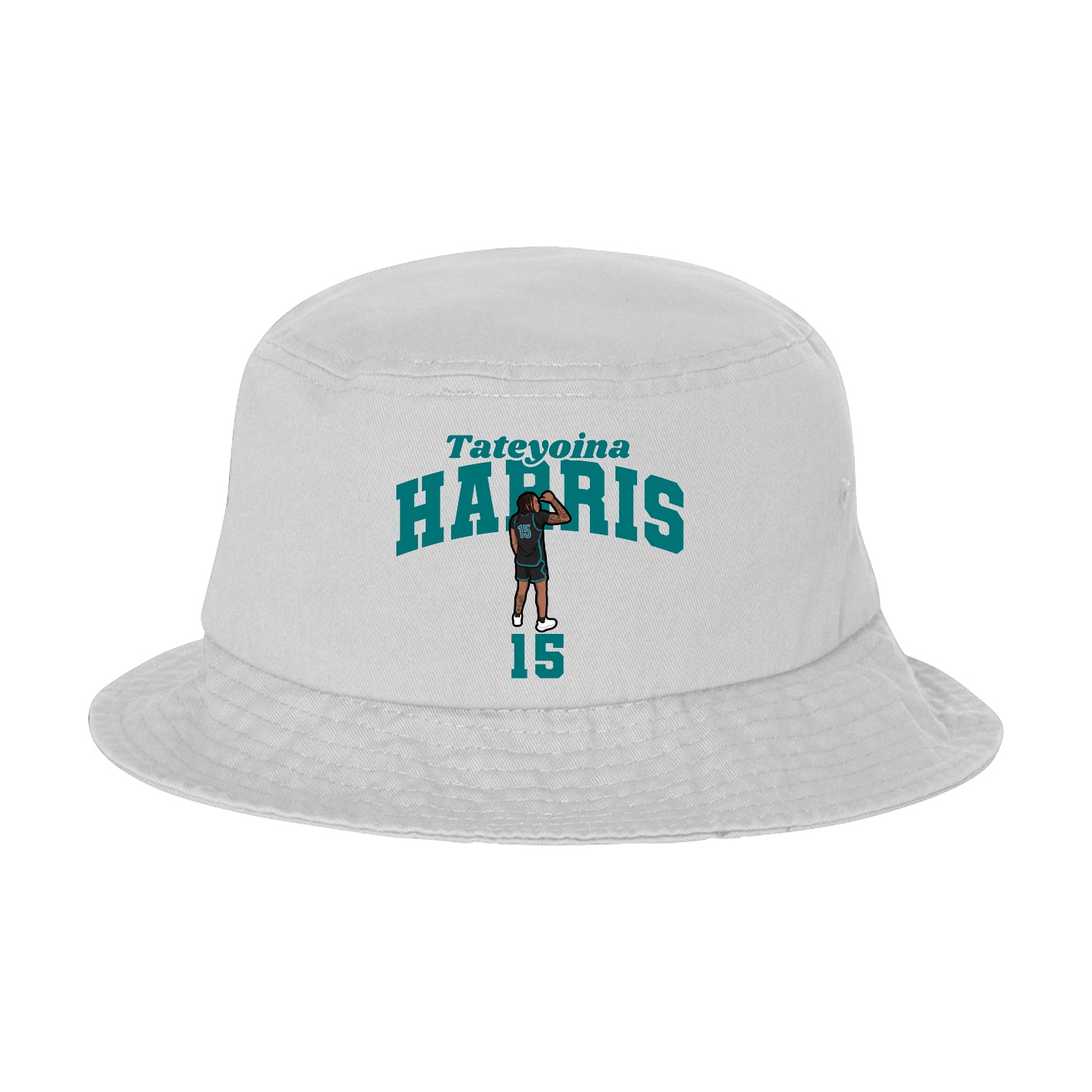 Bucket Cap — Signature Arch in White
