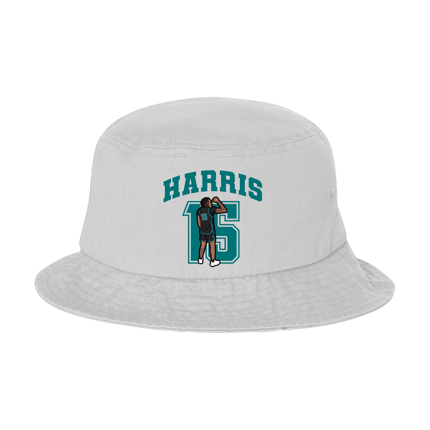 Bucket Cap — Number in White