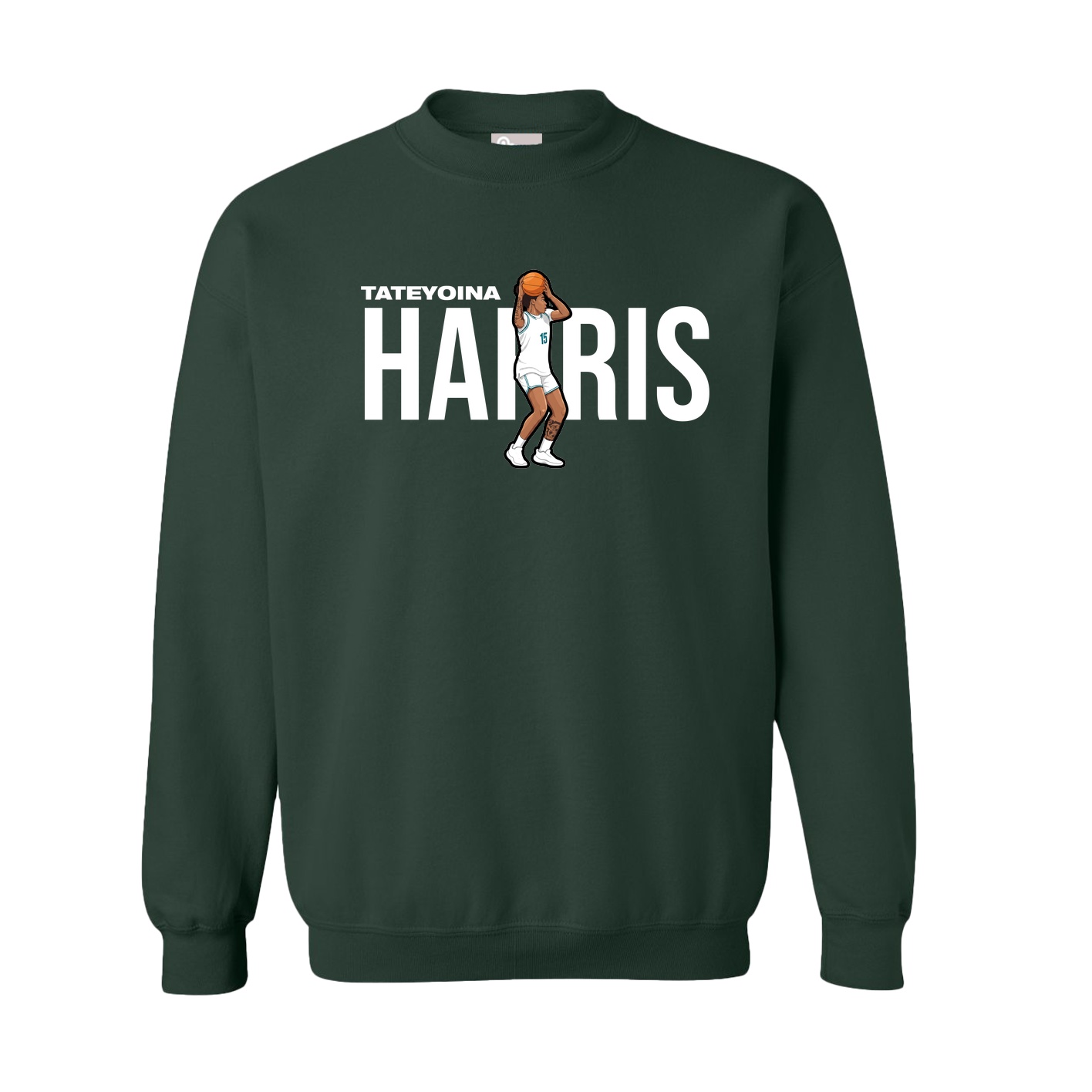 Fleece Crew — Player Name in Green