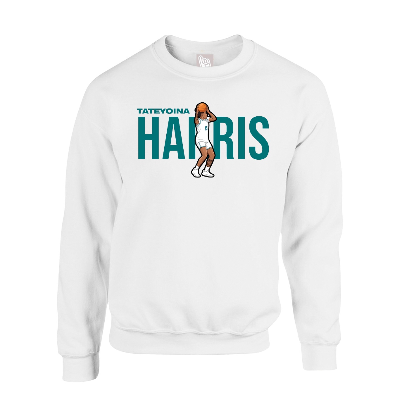 Fleece Crew — Player Name in White
