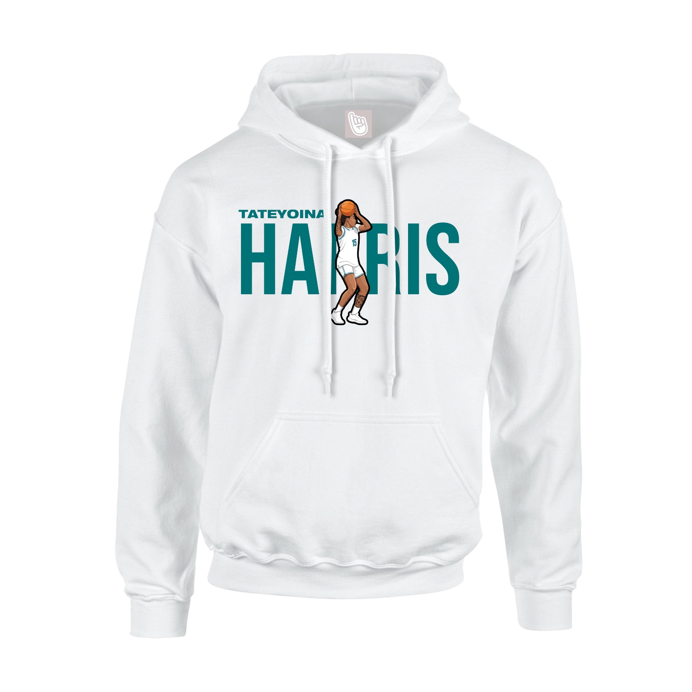 Youth Hoodie — Player Name in White