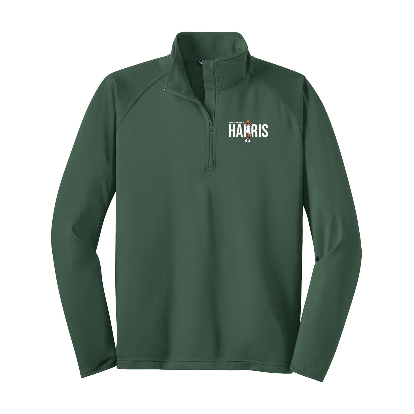 Q-Zip Pullover — Player Name in Green