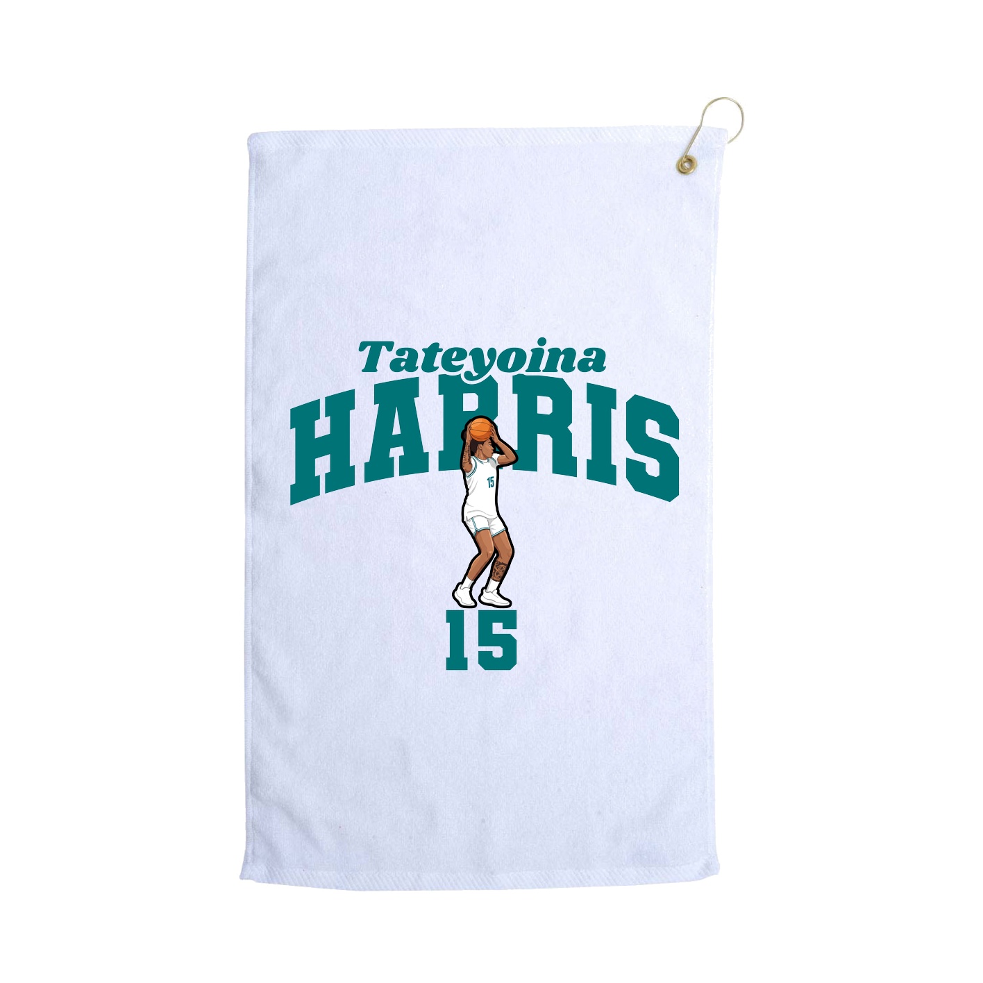 Golf Towel — Signature Arch in White