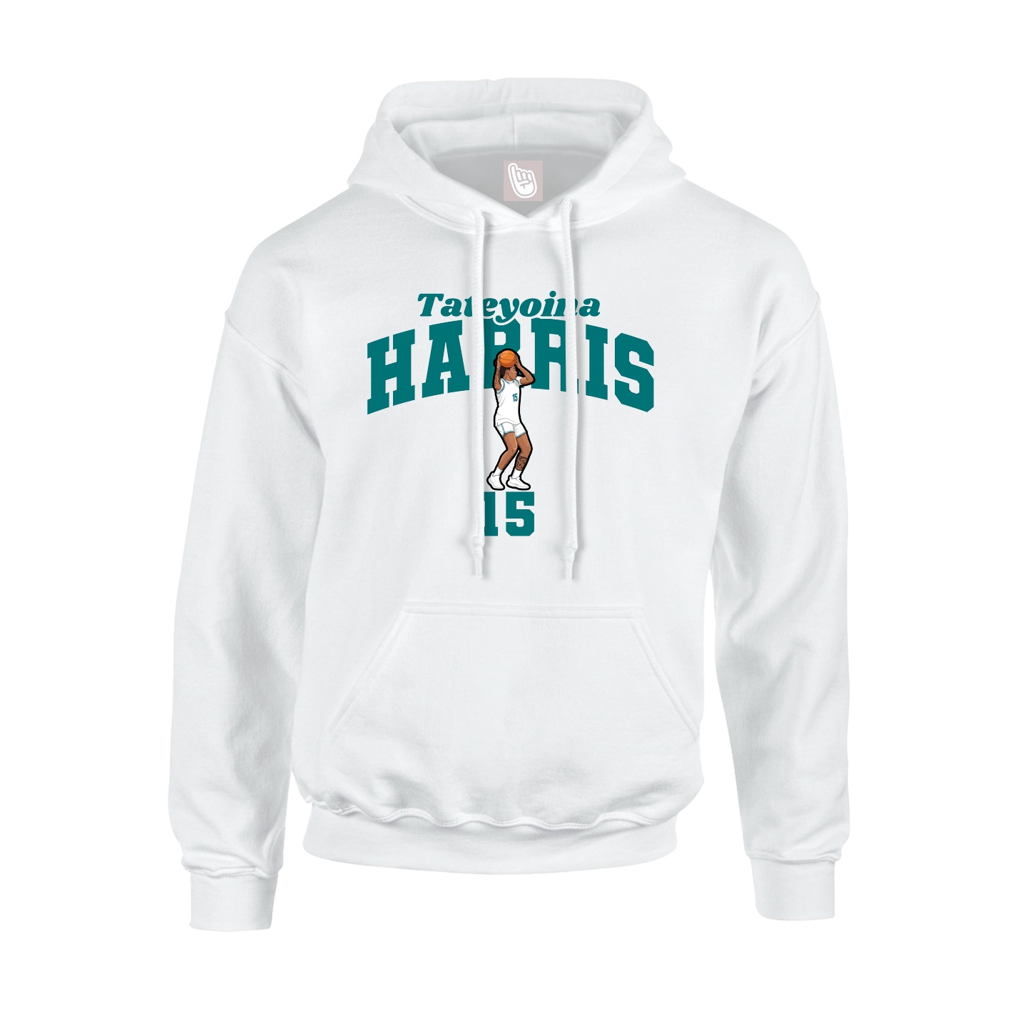 Hoodie — Signature Arch in White