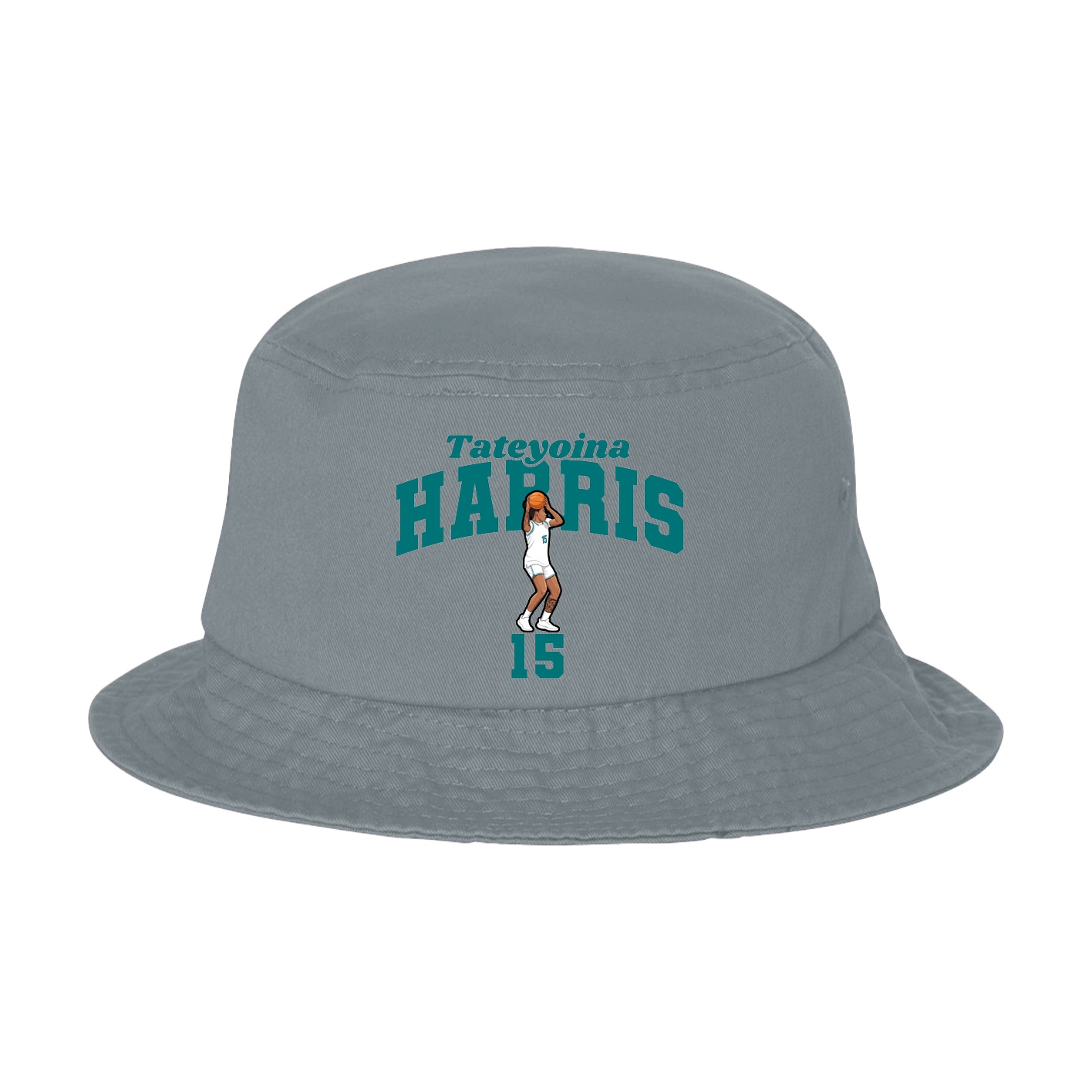 Bucket Cap — Signature Arch in Grey