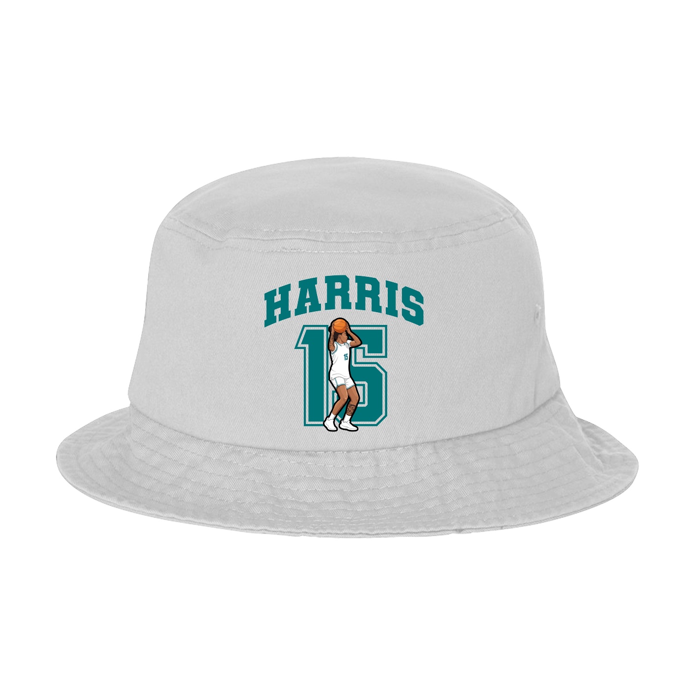Bucket Cap — Number in White