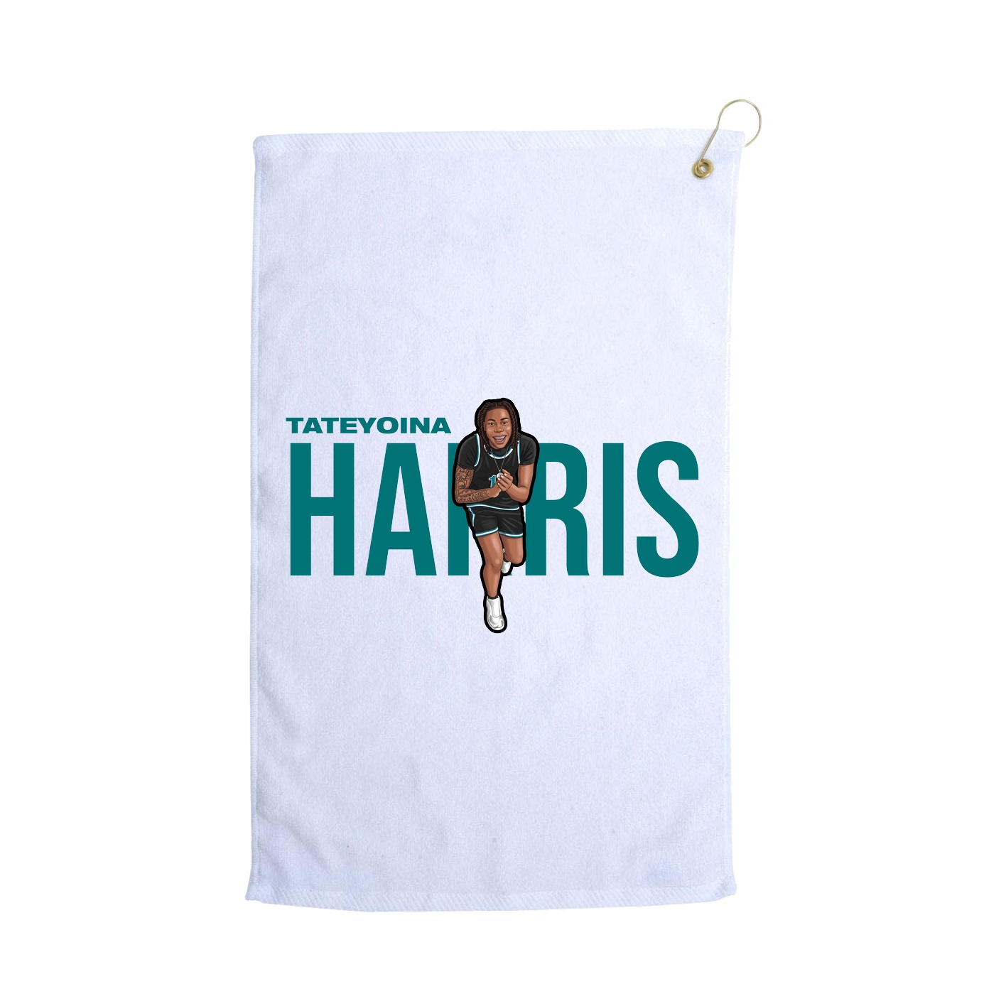 Golf Towel — Player Name in White