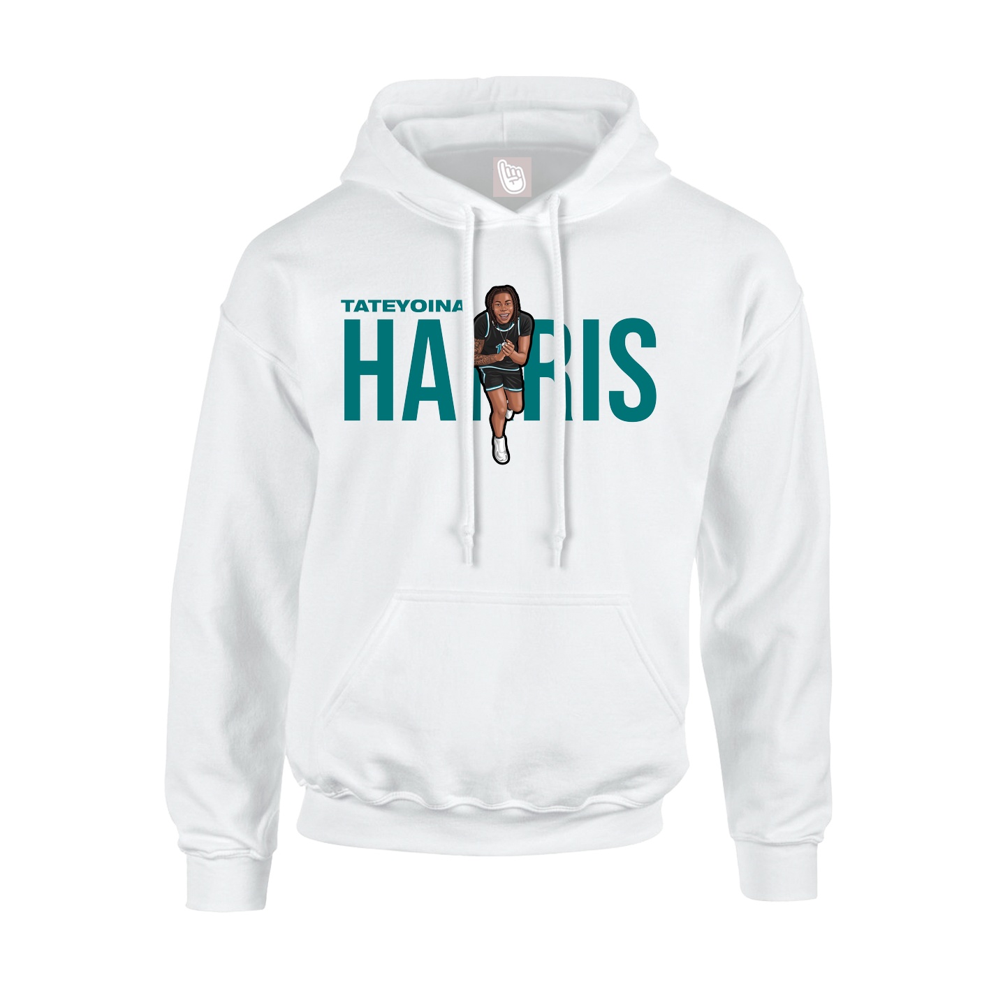 Youth Hoodie — Player Name in White