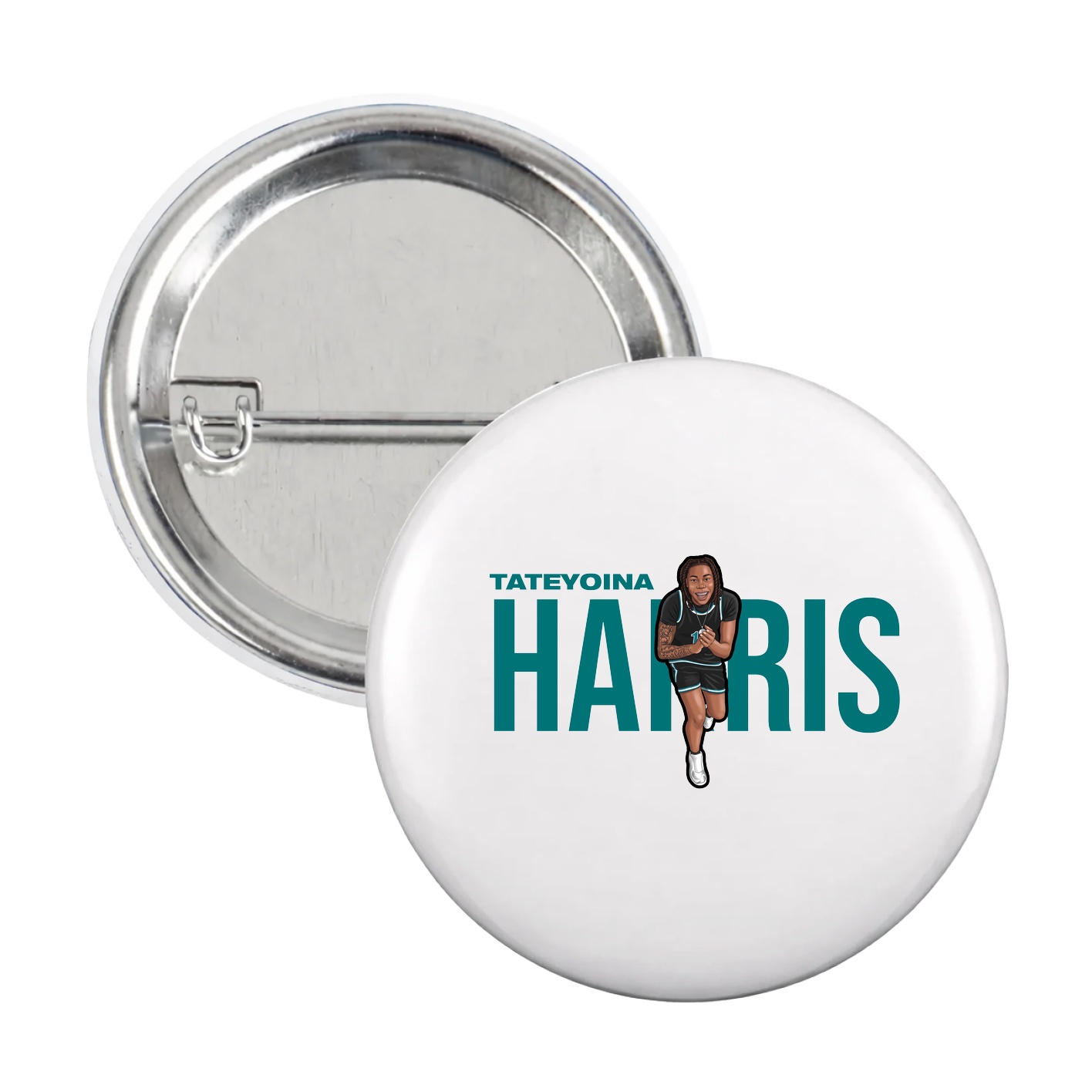 Game Day Button — Player Name in White