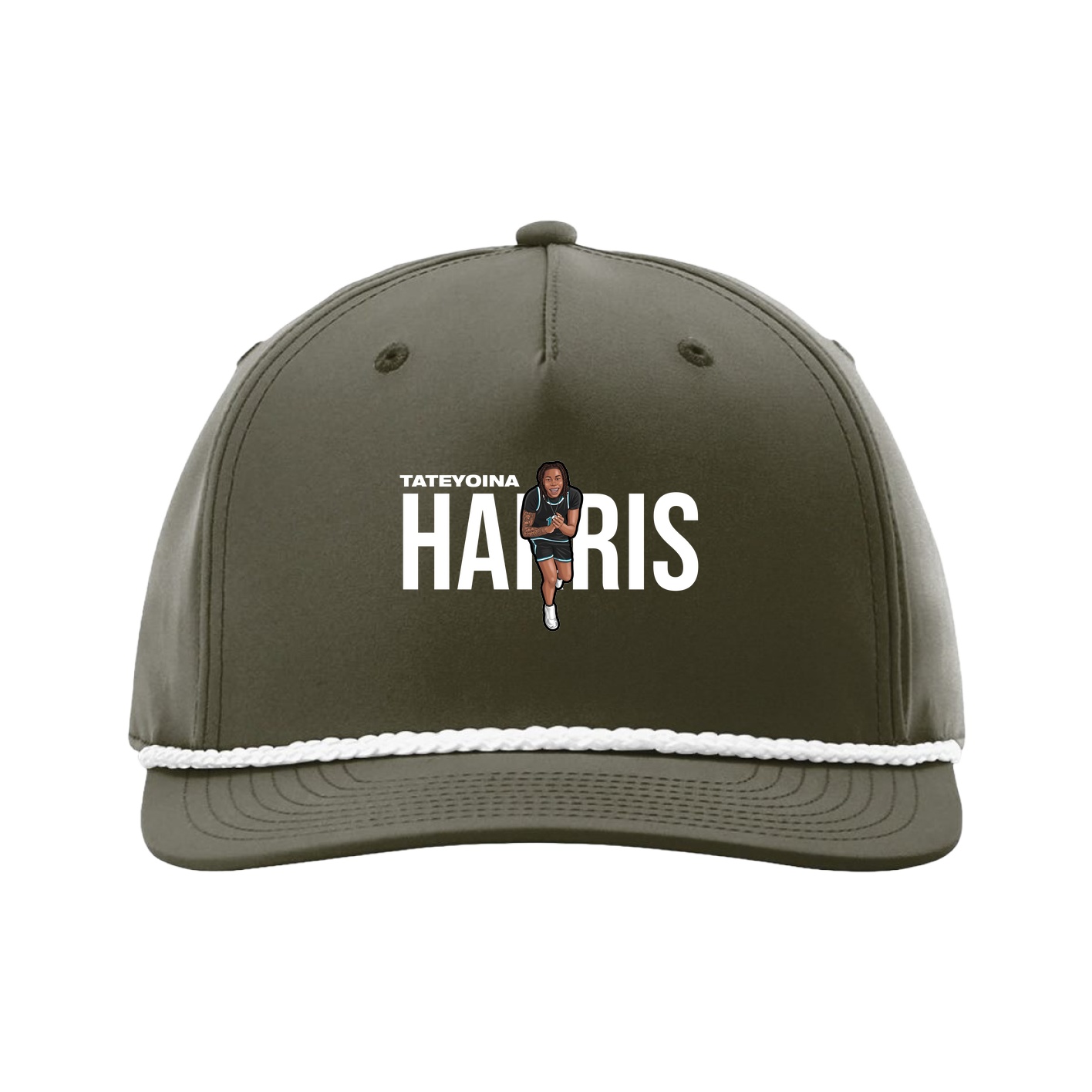 Five-Panel Classic Rope Cap — Player Name in Green