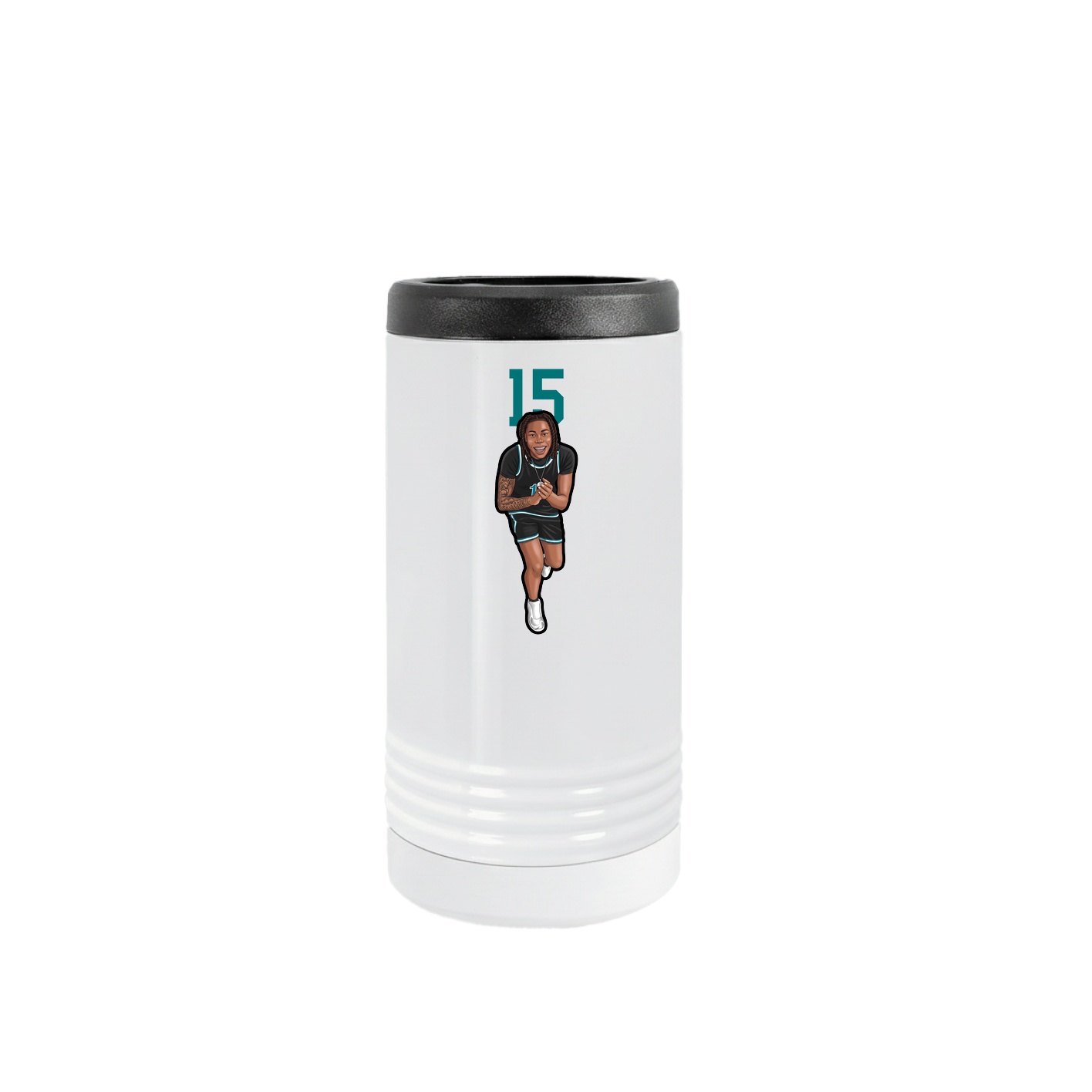 Slim Beverage Holder — Number Top in White